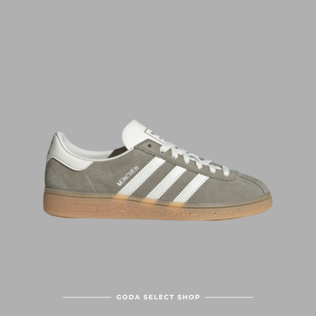 Adidas Originals Muenchen 銀灰石 白色 女款 復古 低筒 麂皮鞋 JS3990