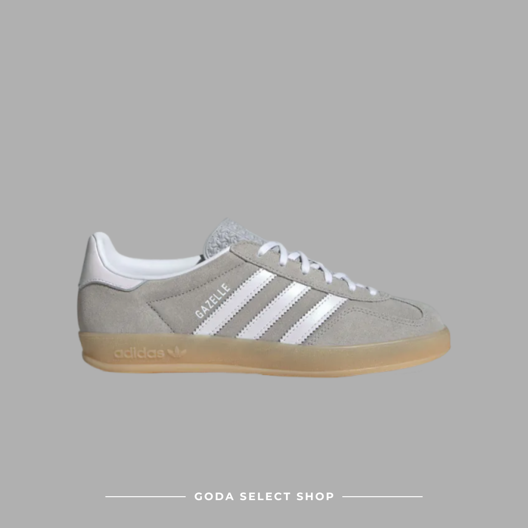 Adidas GAZELLE INDOOR 灰白色 經典 運動休閒鞋 JQ7008