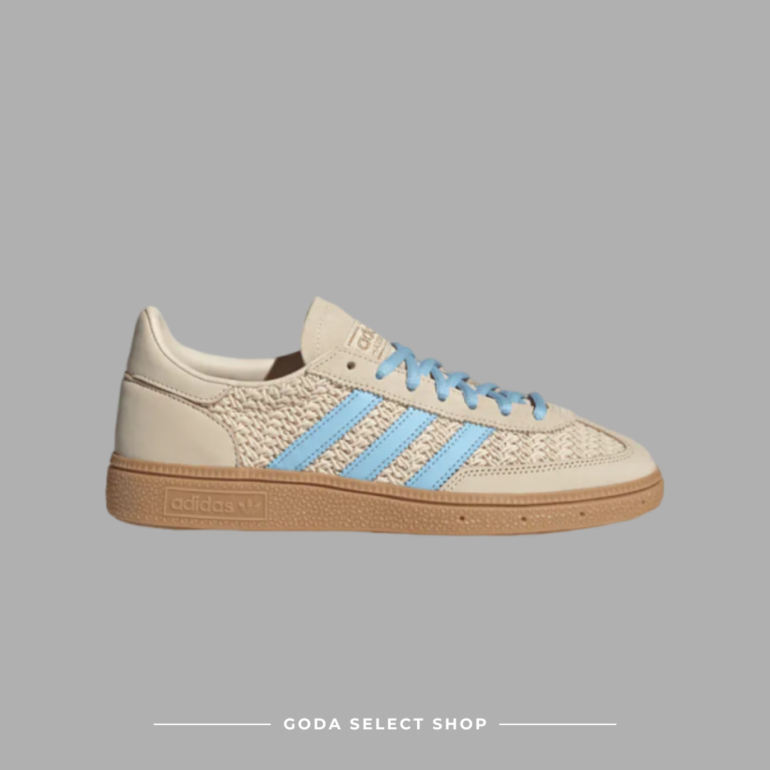 Adidas Handball Spezial 米白藍 編織 皮革 復古鞋 JQ8410