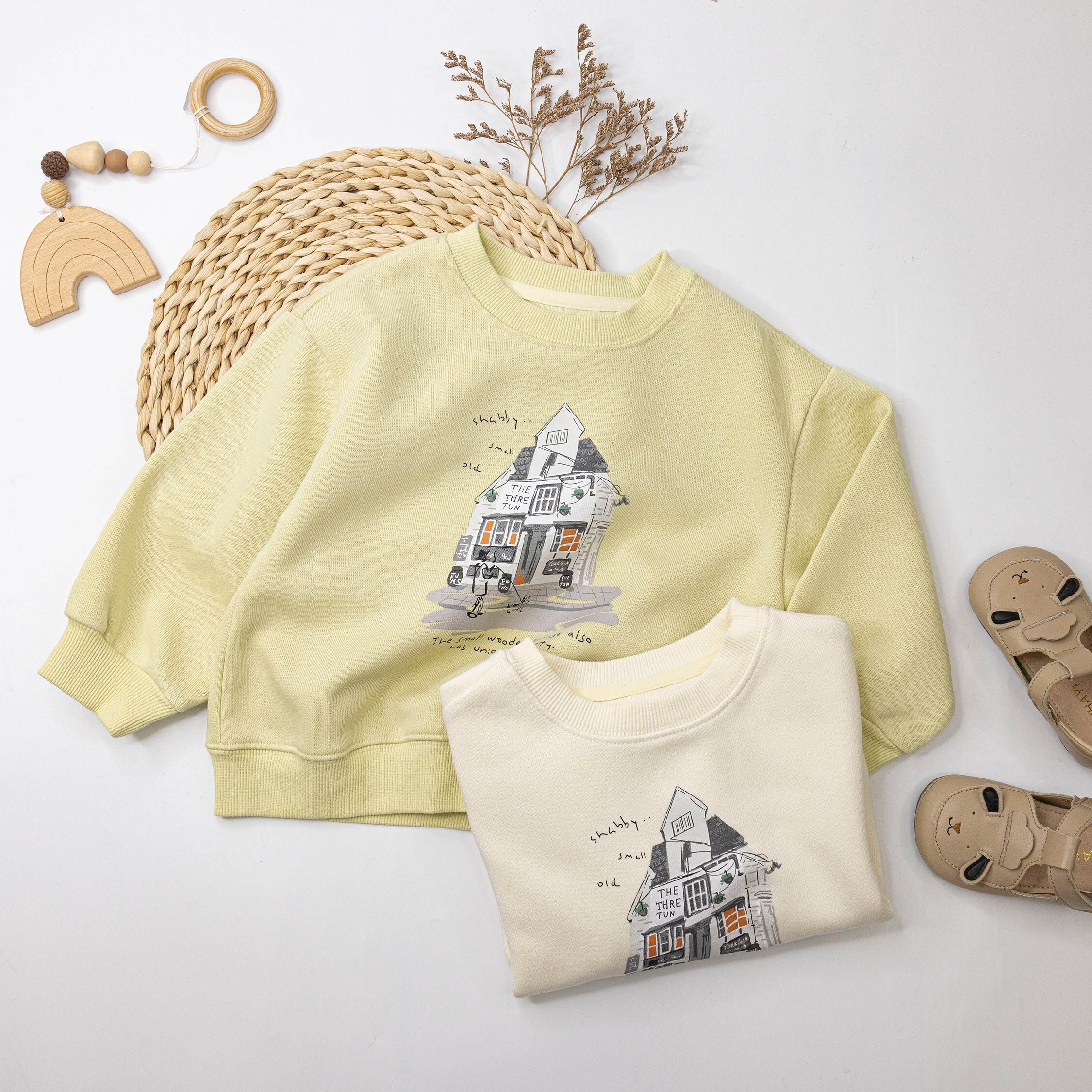 【H55216】美式藝術水彩風上衣＊二色