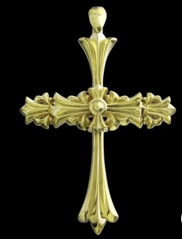 MF Pendant:  CHROME CROSS K18 S