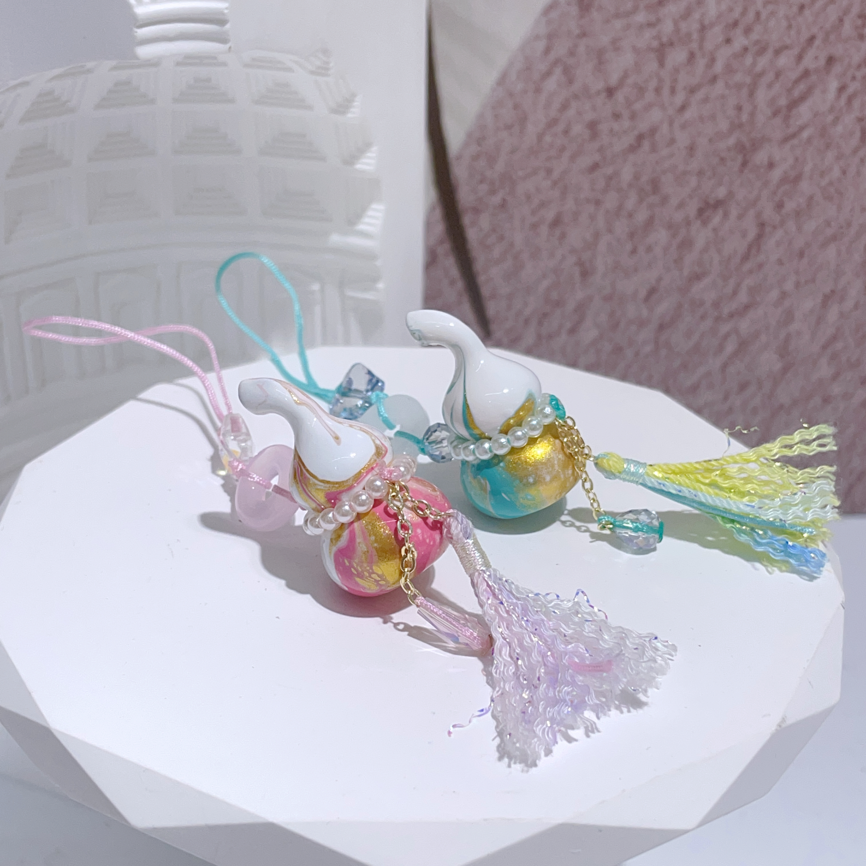 彩大漆葫蘆小掛件