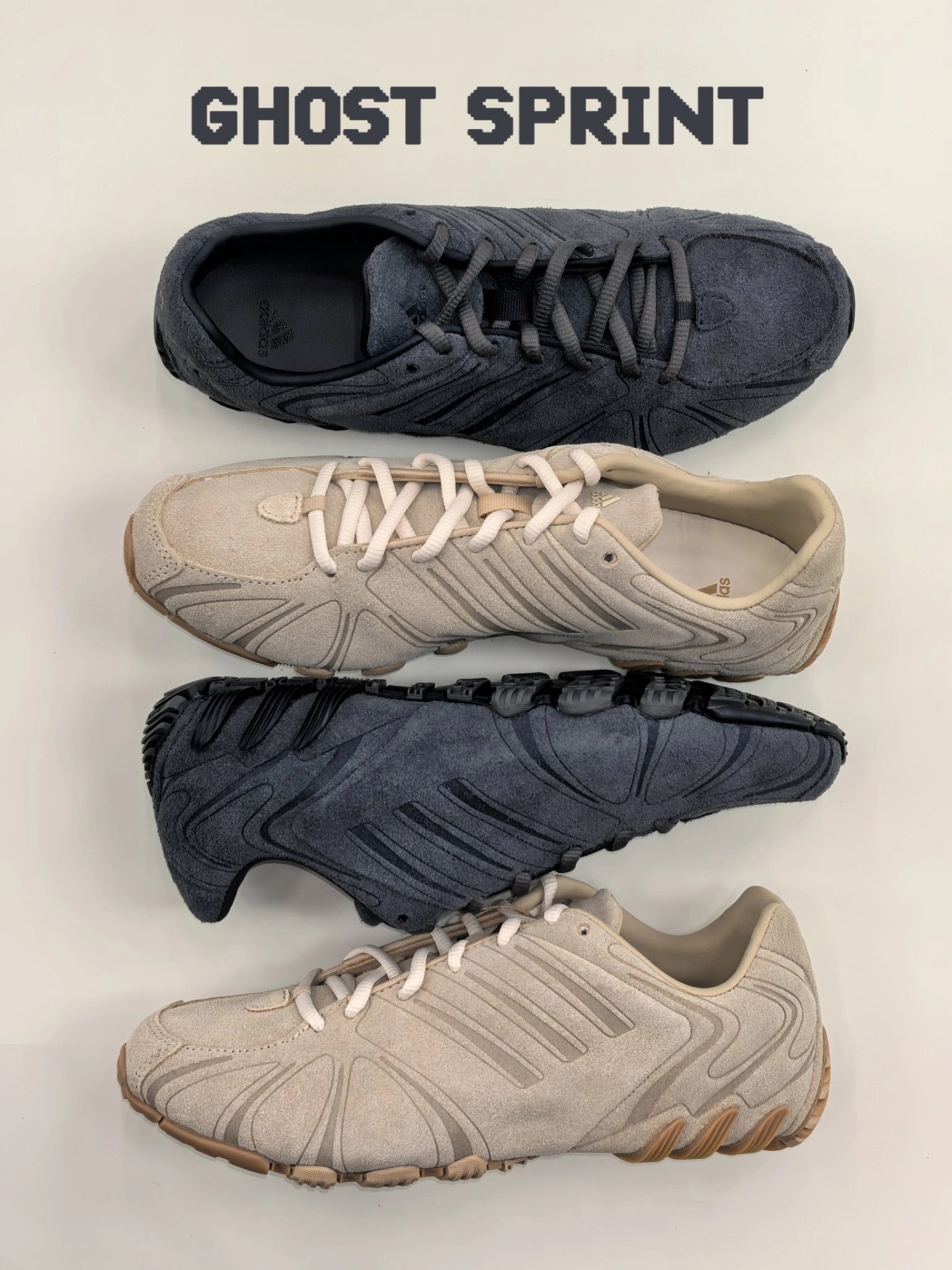 代購-adidas Ghost Sprint 跑步鞋 女款 黑灰/棕米/銀色