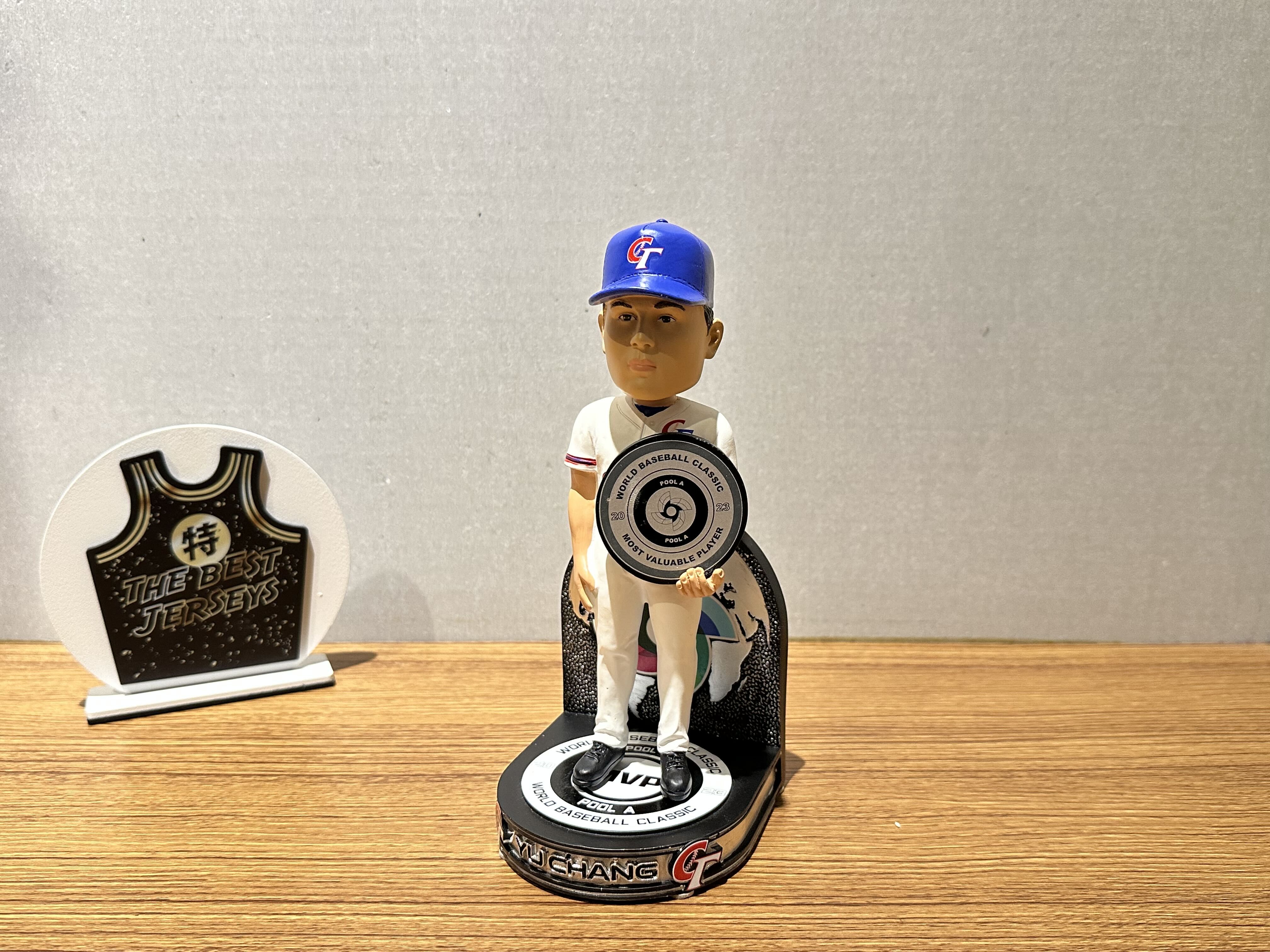 WBC公仔 Yu Chang Team Taiwan 張育成 中華隊 世界棒球經典賽 A組MVP公仔 Foco Bobblehead 搖頭娃娃 全新含盒裝