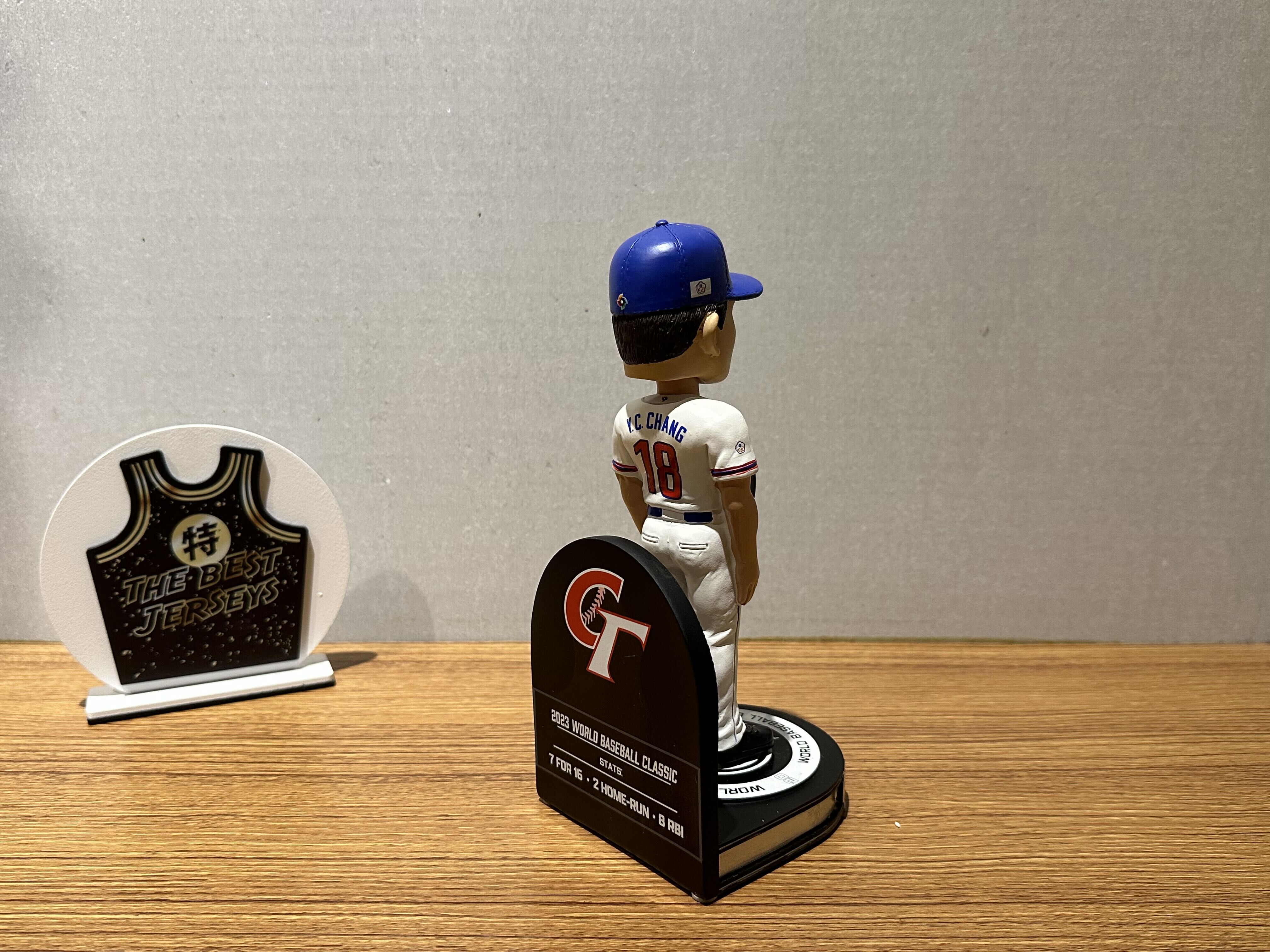 WBC公仔 Yu Chang Team Taiwan 張育成 中華隊 世界棒球經典賽 A組MVP公仔 Foco Bobblehead 搖頭娃娃 全新含盒裝