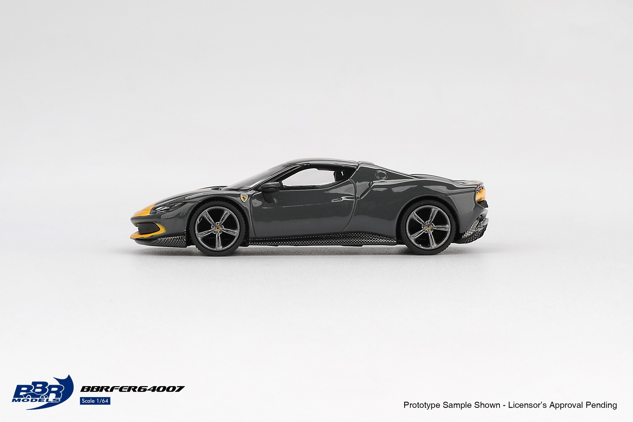 【預訂】BBR Models Ferrari 296 GTB Assetto Fiorano Grigio Scuro
