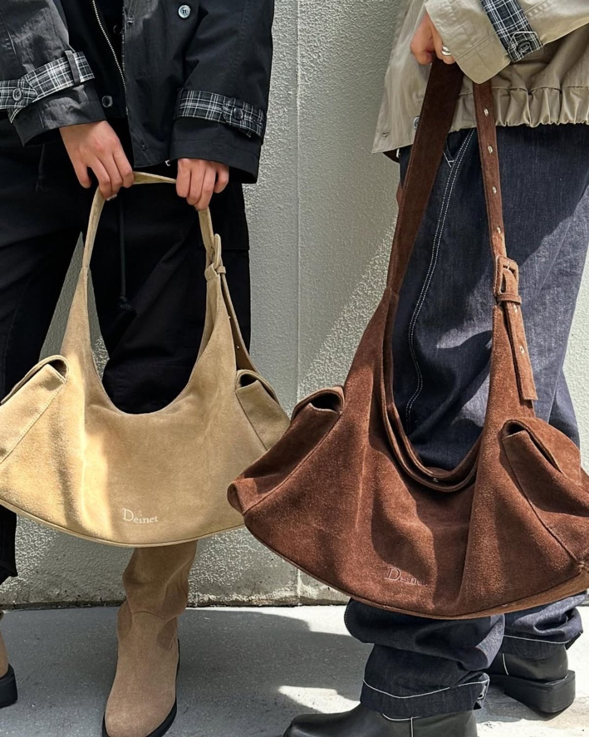 DEINET SUEDE BUCKLE BAG