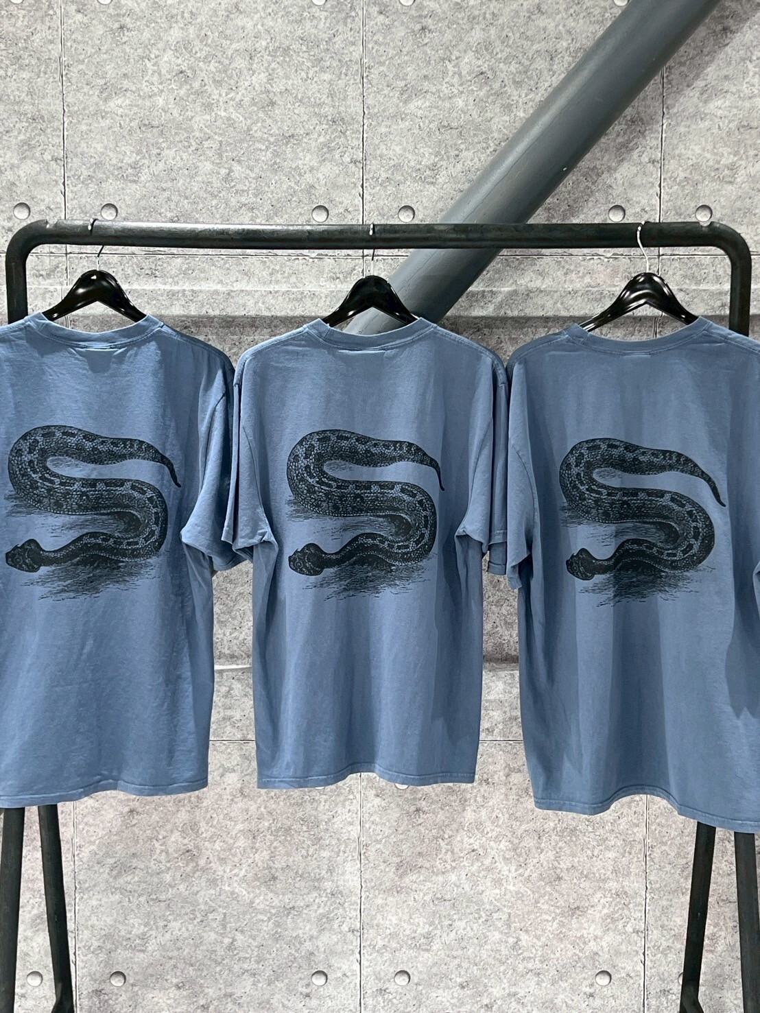 STUSSY SERPENT PIG DYED TEE 大蟒蛇 S Logo 短袖 T
