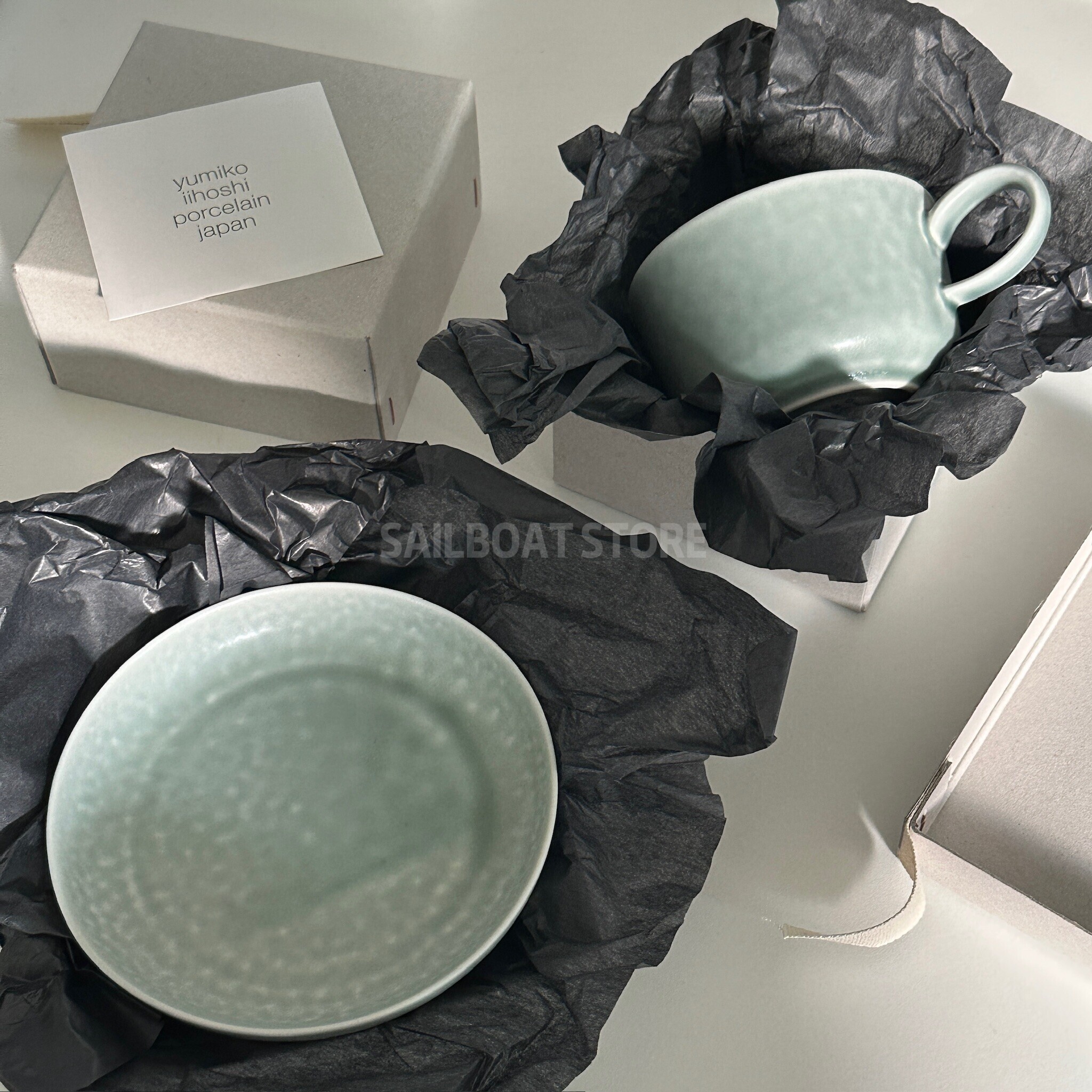 預購BLUE BOTTLE 藍瓶銀座限定SPRING MINT GREEN 杯盤組