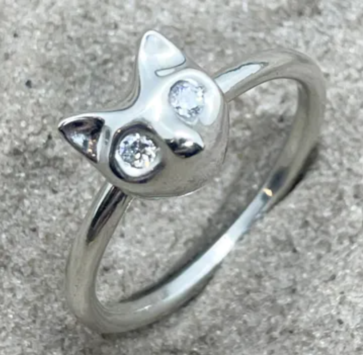 BBM Gazing Cat Ring