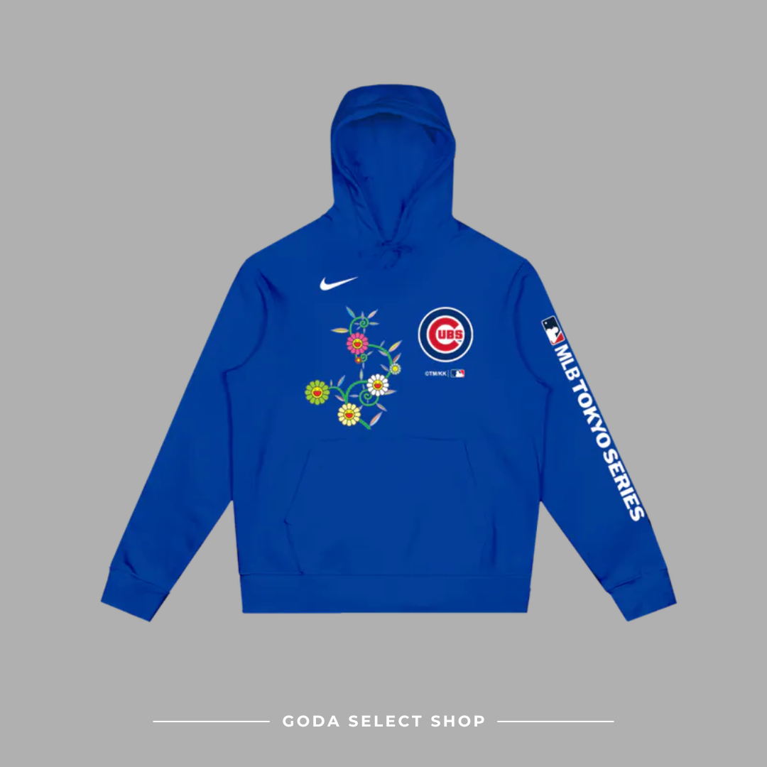 村上隆 Takashi Murakami × MLB 2025世界巡迴東京系列 芝加哥小熊隊 藍色 帽T