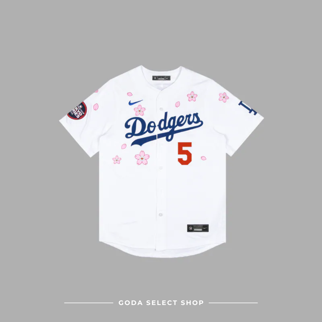 村上隆 Takashi Murakami × MLB 2025世界巡迴東京系列 道奇隊 弗里曼 5號 櫻花 球衣