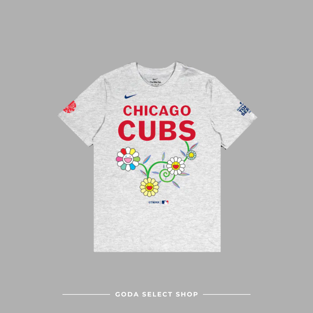 村上隆 Takashi Murakami × MLB 2025世界巡迴東京系列 芝加哥小熊隊 灰色 短T