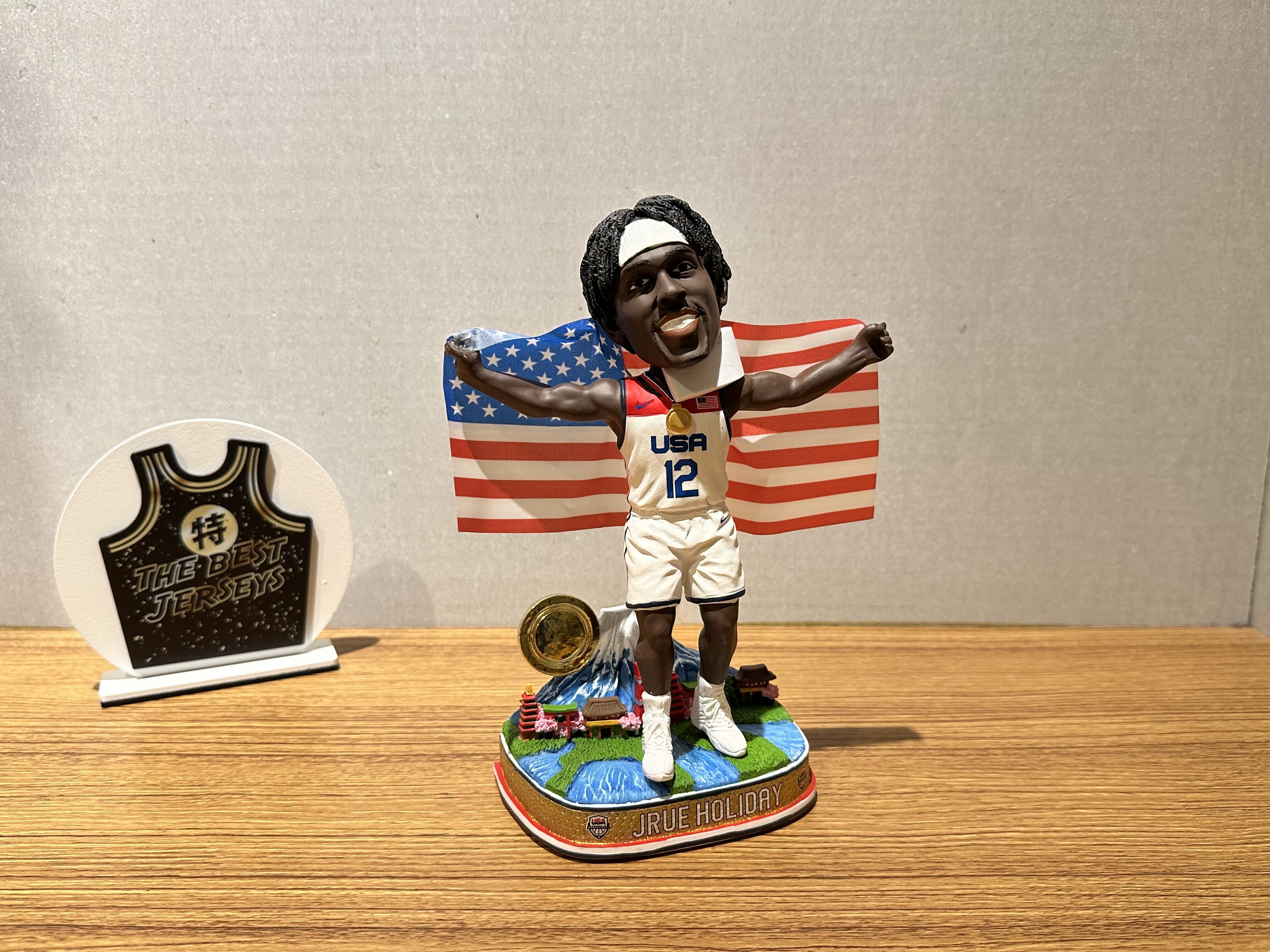 NBA公仔 Jure Holiday USA 東京奧運 美國隊 冠軍 公仔 Foco Bobblehead 搖頭娃娃 全新含盒裝