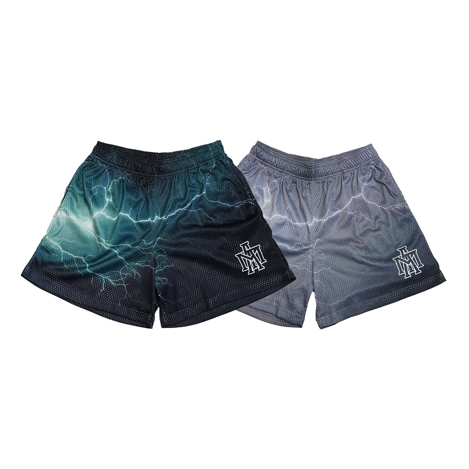 MTA Lightning Shorts 網布 閃電 短褲 黑綠 灰白 MT25P004 [台灣現貨]