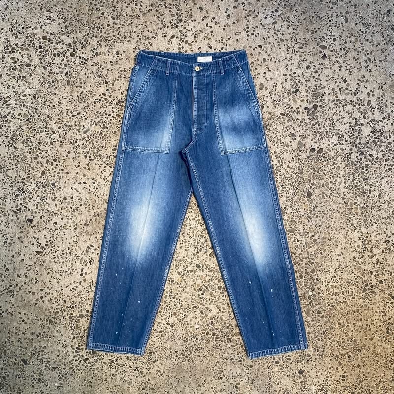9/24 RELEASE: VISVIM 2025 A/W SOCIAL SCULPTURE BENNING PANTS DAMAGED - PRE ORDER ITEM (預訂中)