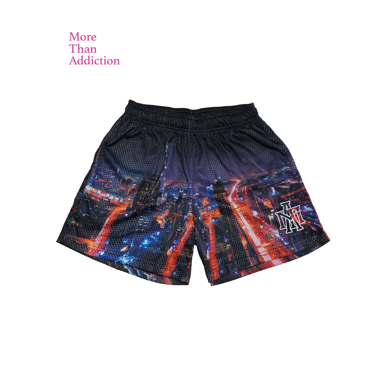 MTA Black New York Shorts  網布 紐約城市 短褲 黑色 MT25P005-BK [台灣現貨]