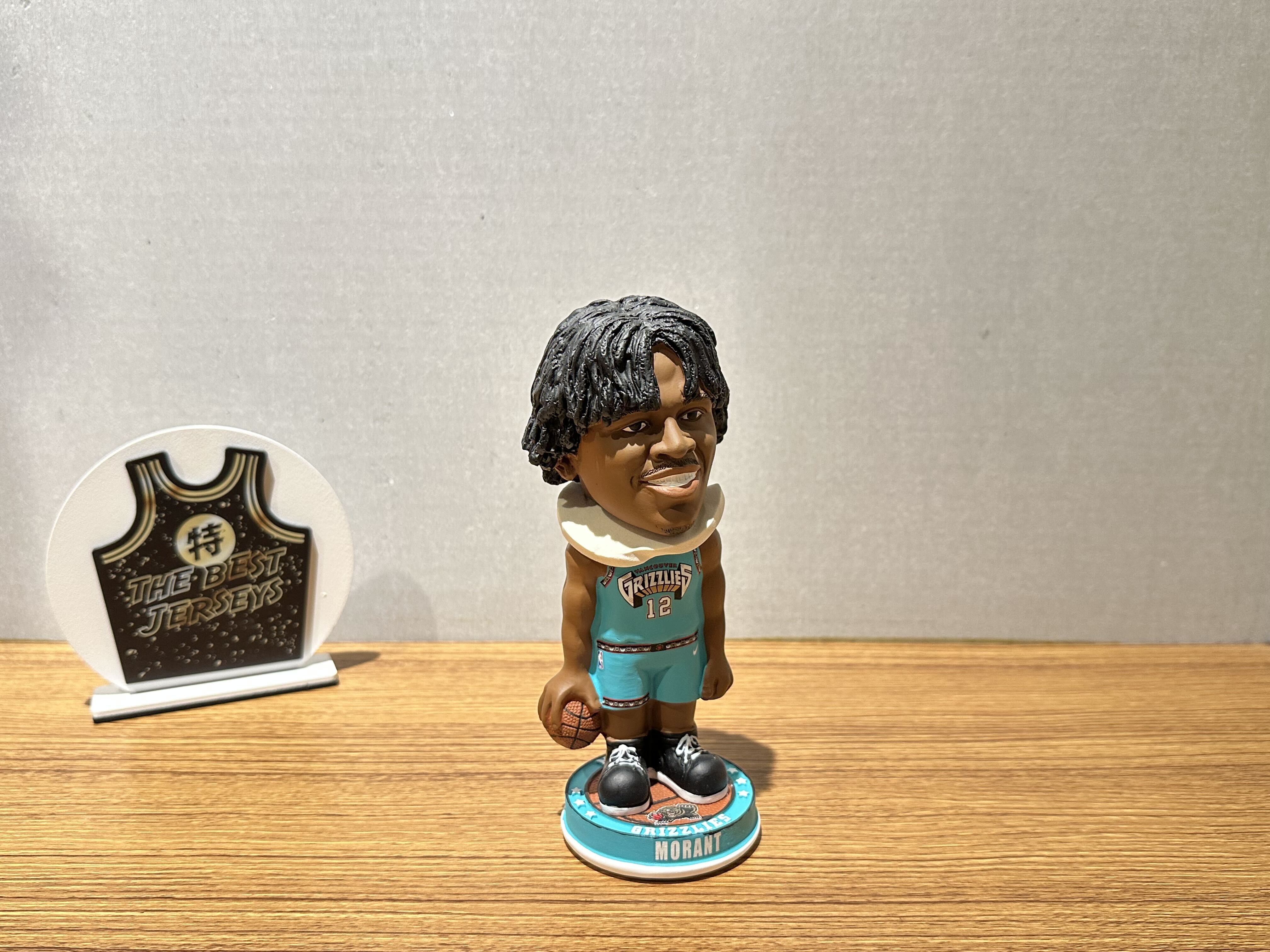 NBA公仔 Ja Morant Memphis Grizzlies 曼菲斯灰熊 復古 肌肉男 公仔 Foco Bobblehead 搖頭娃娃 全新含盒裝