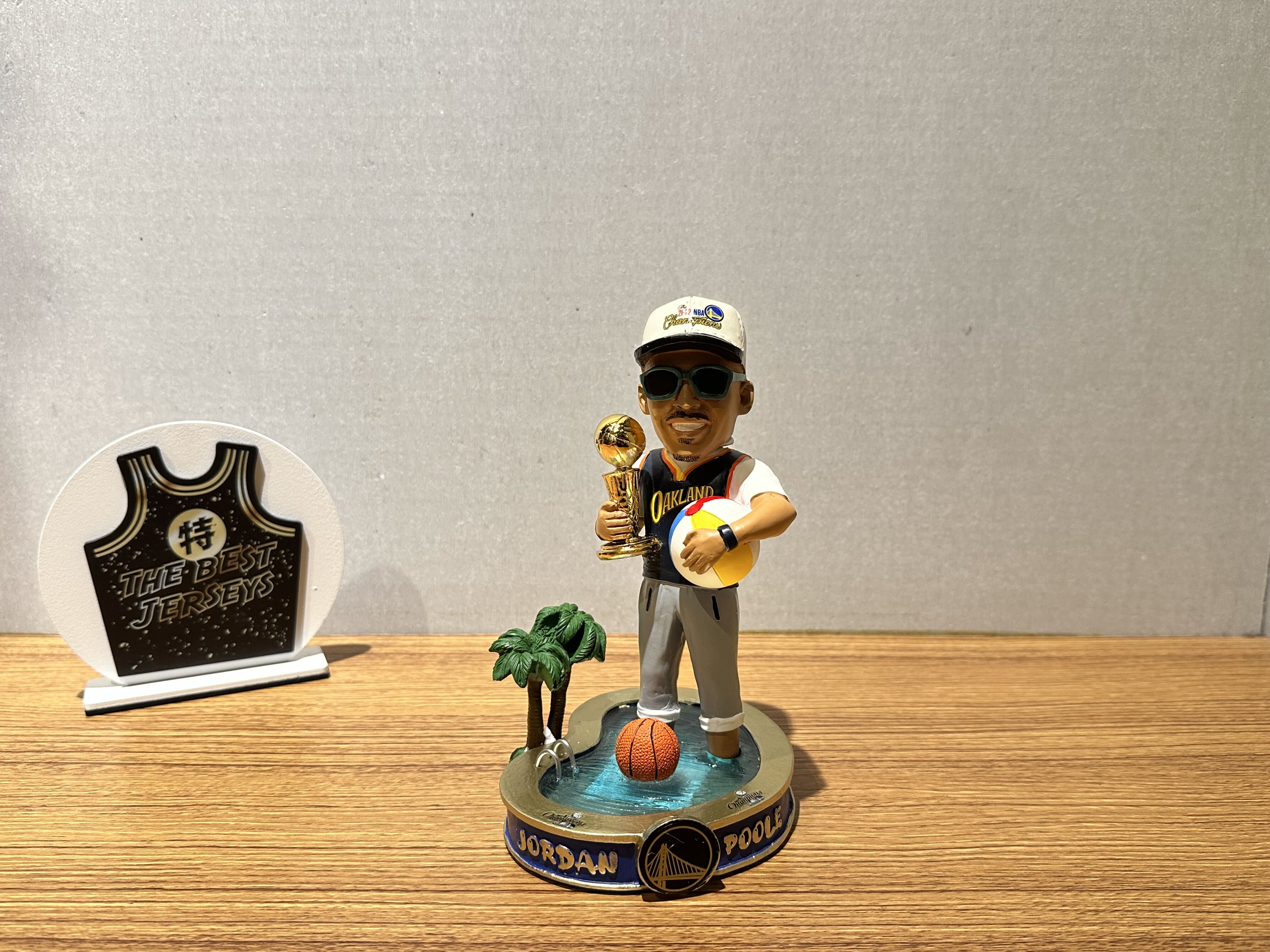 NBA公仔 Jordan Poole Golden State Warriors Poole Party 金州勇士 冠軍紀念泳池公仔 普洱 Foco Bobblehead 搖頭娃娃 全新含盒裝