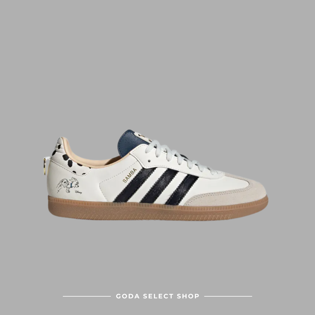 Adidas 迪士尼101忠狗 X SAMBA OG 米白 經典 皮革 聯名 運動休閒鞋 KJ5990