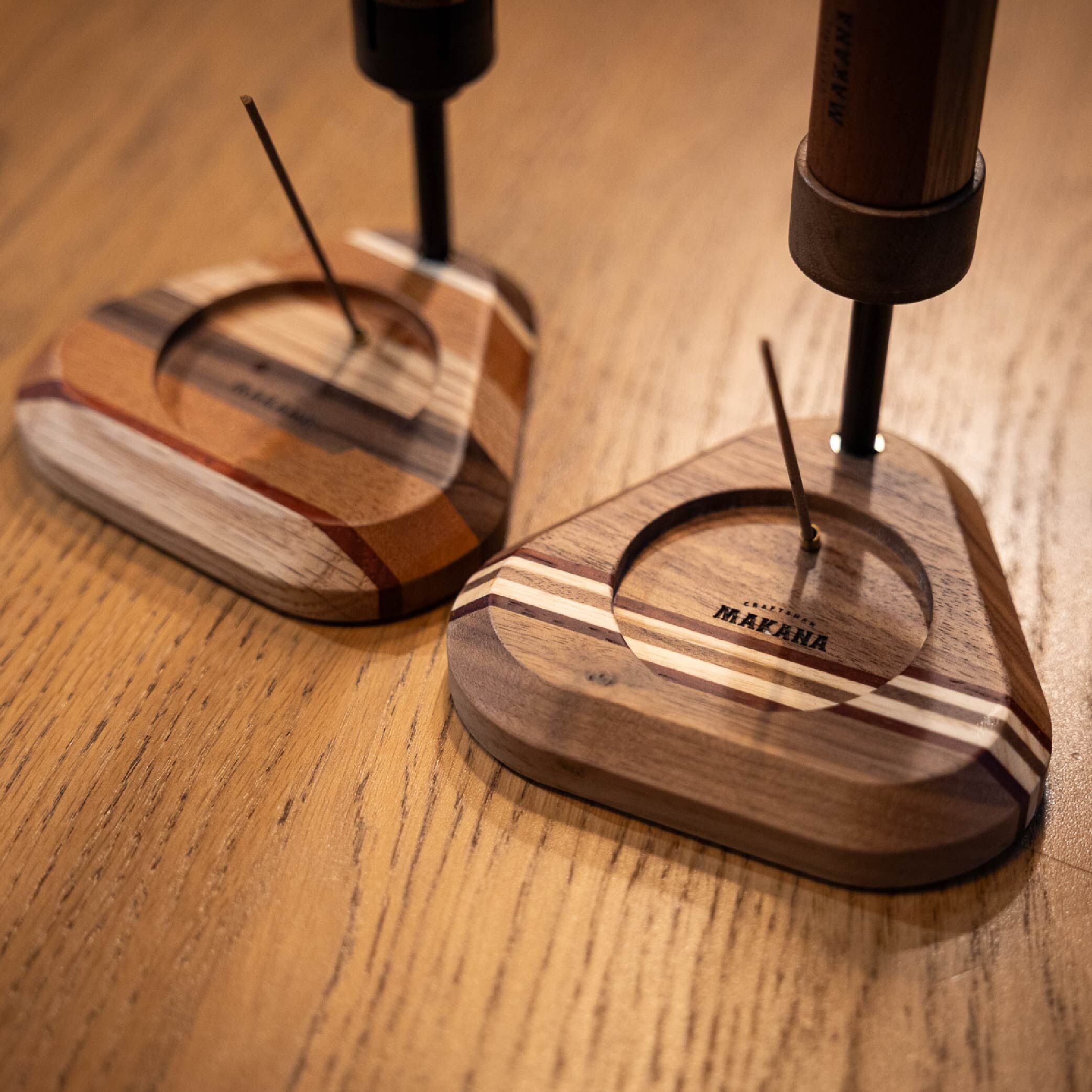Makana｜手工實木三角線香盤