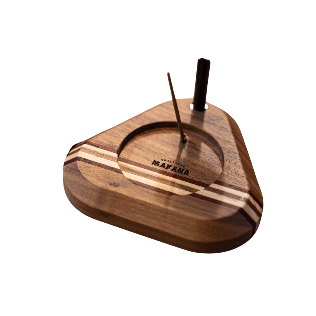 Makana｜手工實木三角線香盤