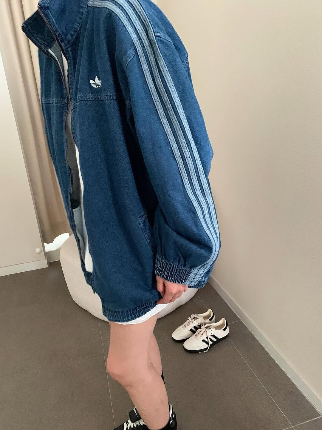 ADIDAS ORIGINALS ADICOLOR DENIM TRACK TOP 單寧 牛仔外套 寬鬆 女款 JY2896 / 預購