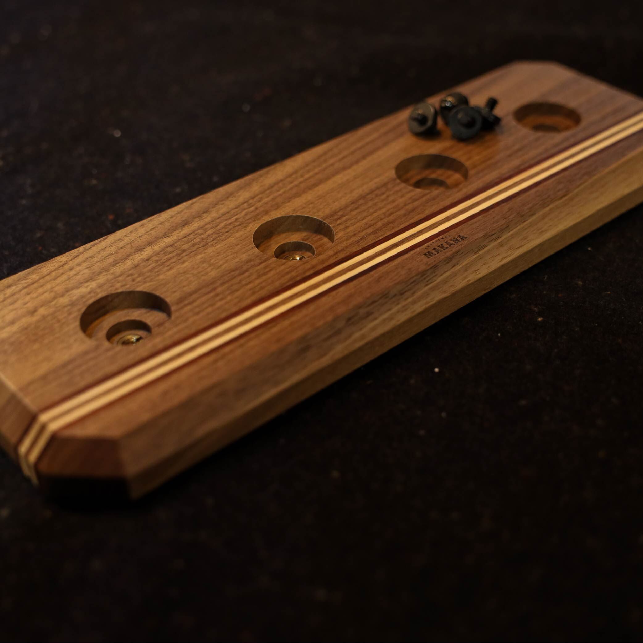 Makana｜手工實木 38 燈座盤｜經典胡桃