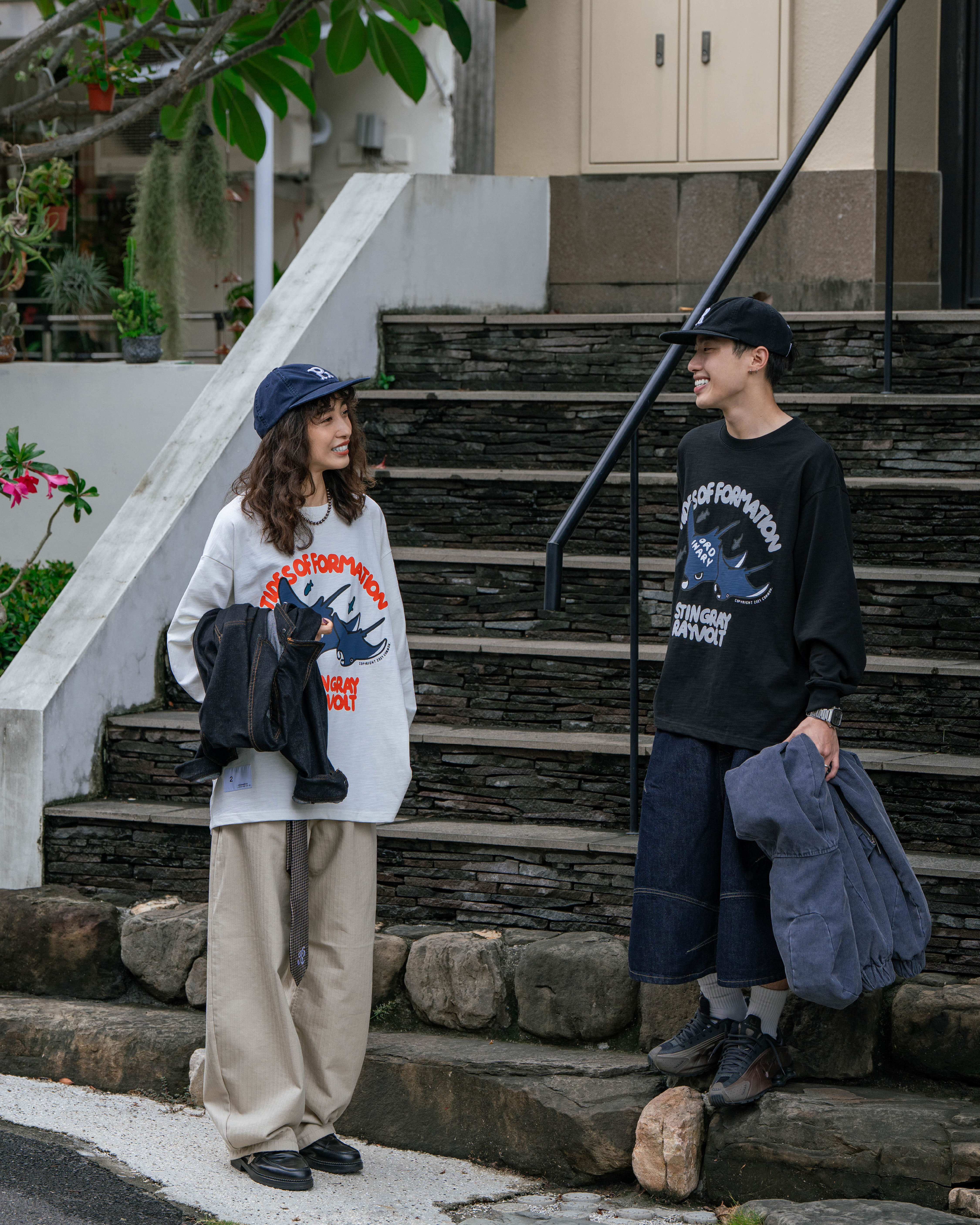 Ordinary 美式魟魚LOGO長Tee