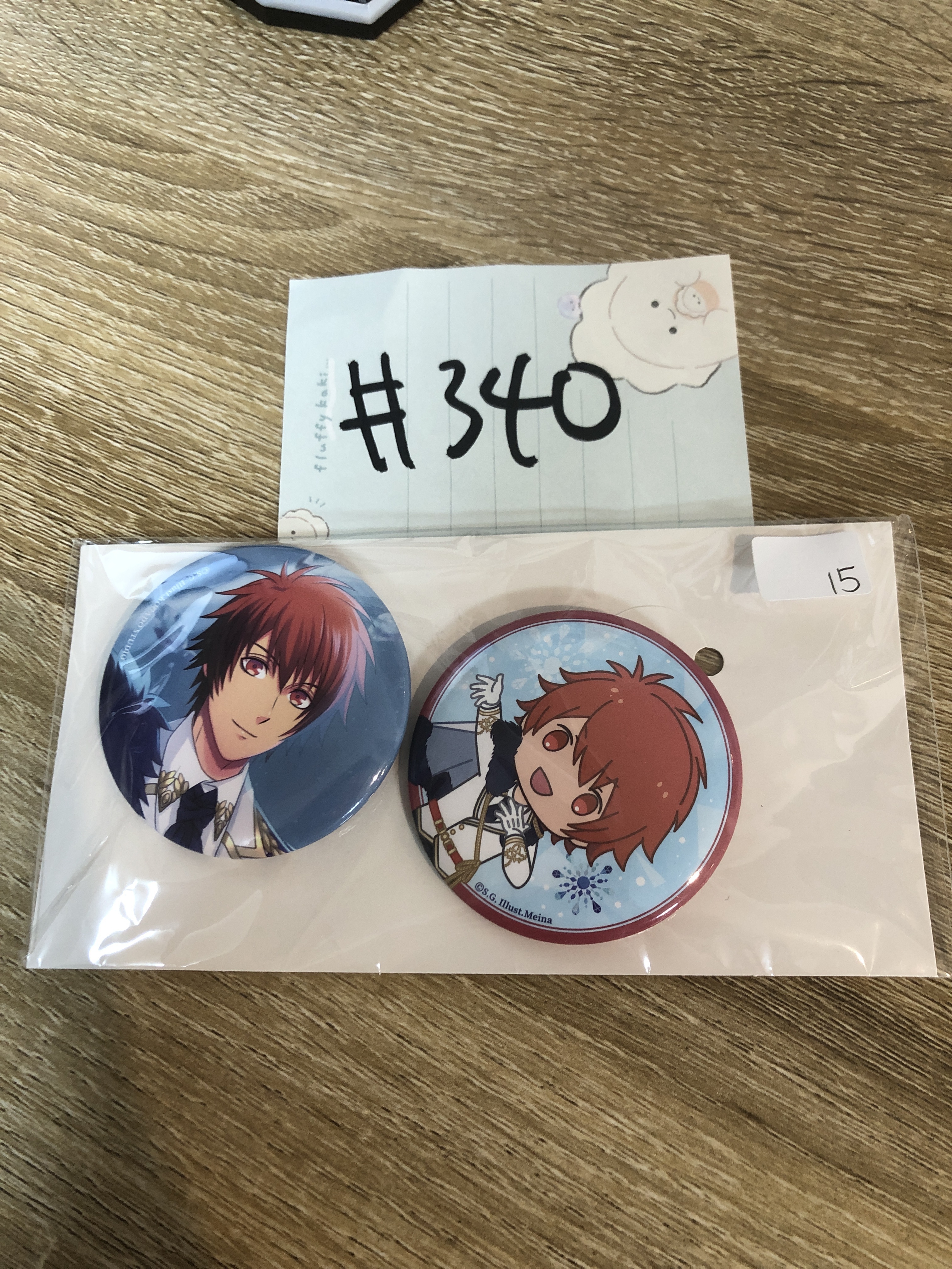 歌之王子殿下 音也 襟章 set#340