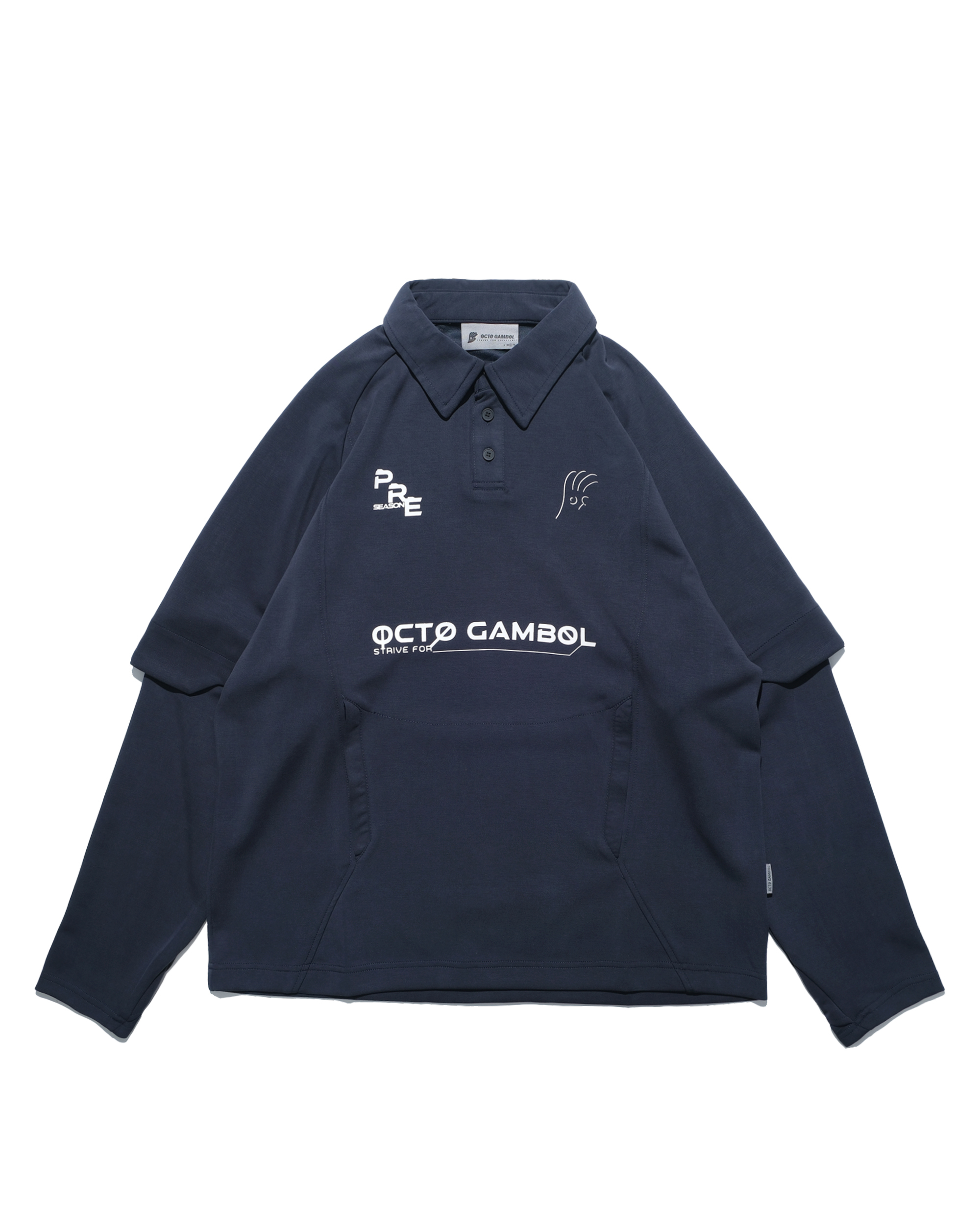 Octo Gmabol Detachable Polo Shirt - Navy|  A25-PRE-T1