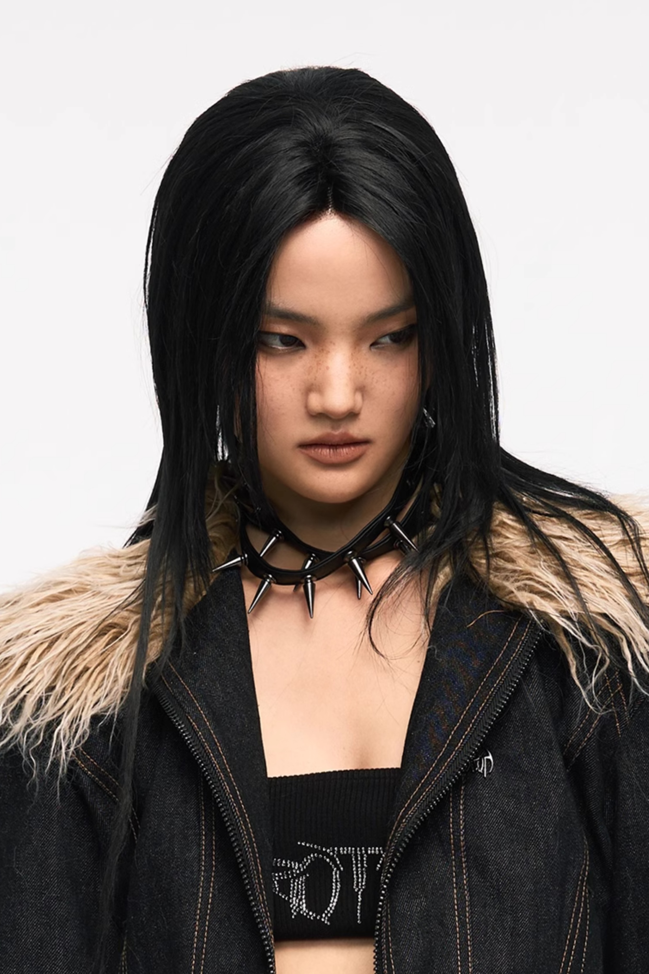 TAROTAROT 皮革 尖鉚釘項圈