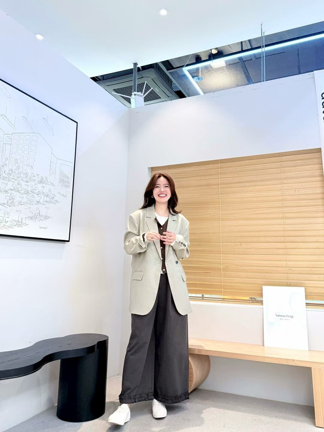 AB5052 絲光感幼皮帶扣西裝外套