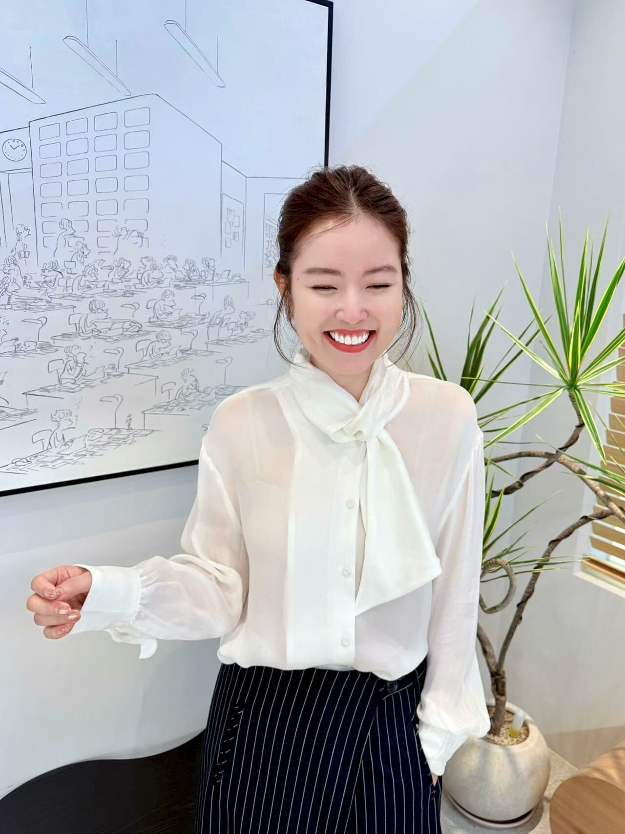 AB50104 領巾宮廷袖恤衫