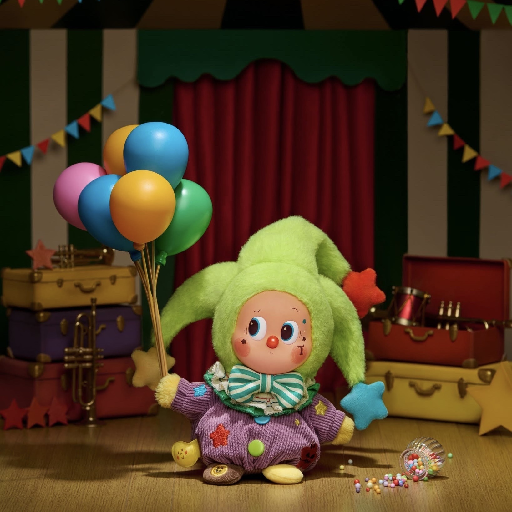 POPMART POP MART 泡泡瑪特 WHY SO SERIOUS 搪膠毛絨掛件 吊飾 公仔 labubu 萬聖節盲盒