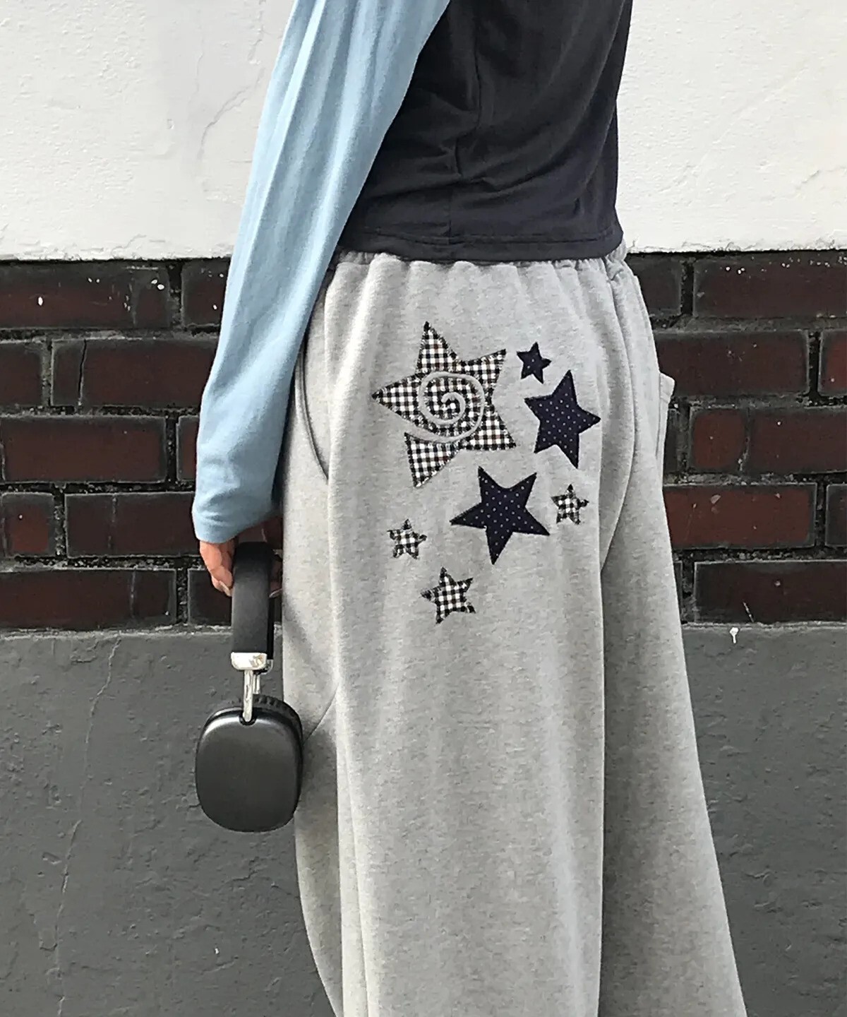 chicks - two stars pants (grey)