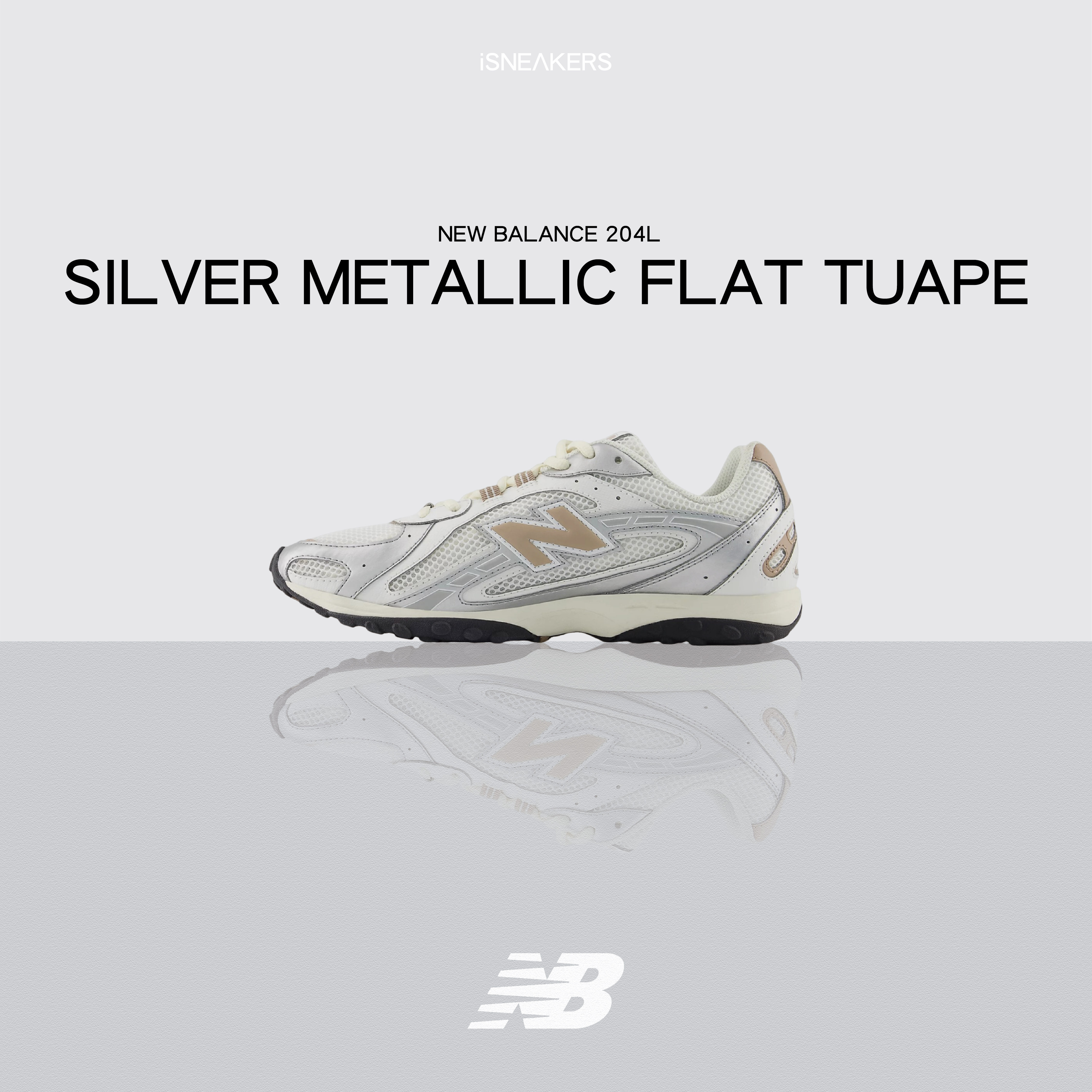 iSNEAKERS｜New Balance 204L "Silver Metallic Flat Tuape" 粉橘 U204LSWA