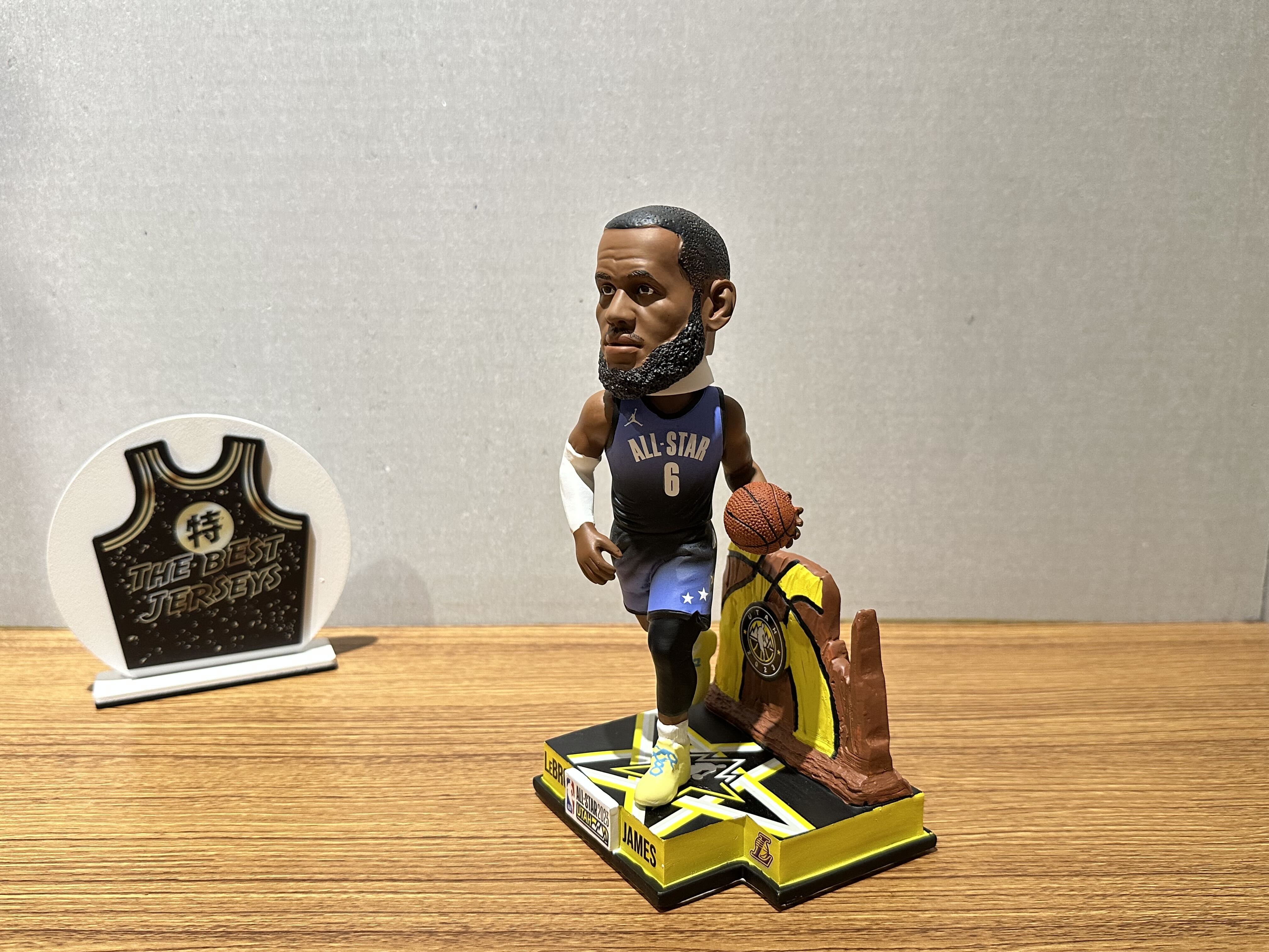 NBA公仔 LeBron James Los Angeles Lakers 2023 NBA All-Star 姆斯 明星賽 公仔 Foco Bobblehead 搖頭娃娃 全新含盒裝 全球限量123組