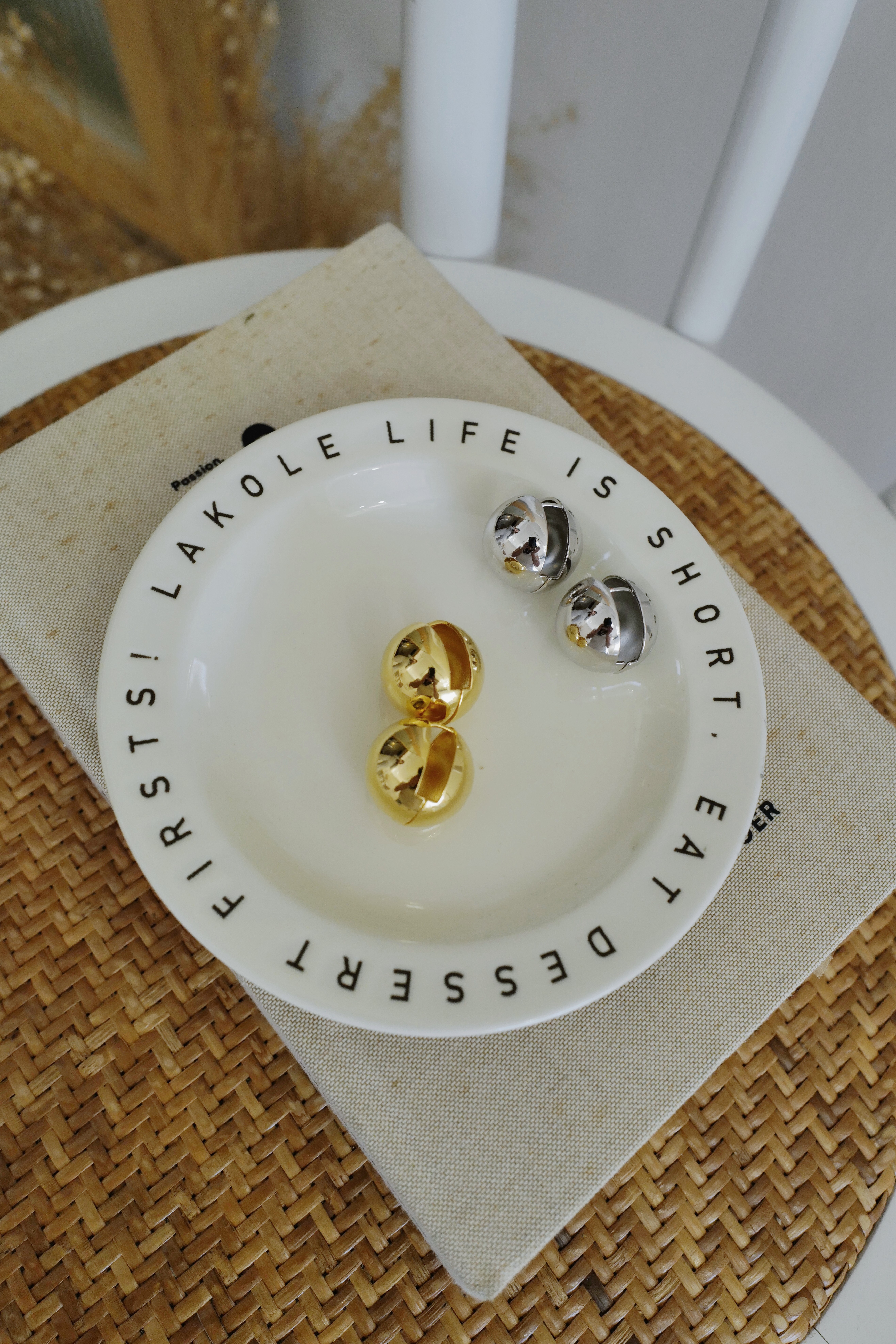 （現貨）大圓球耳環 GK71