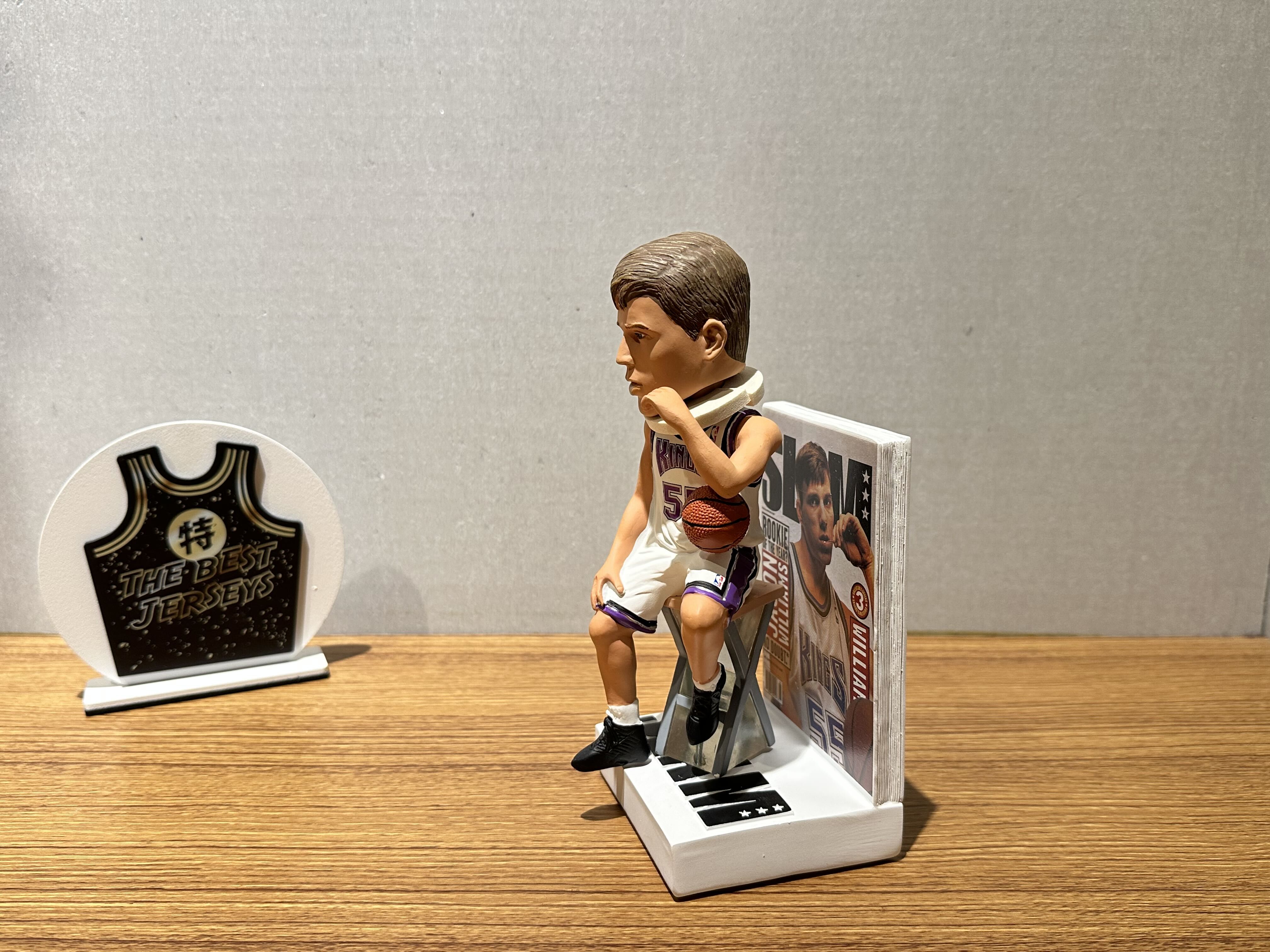 NBA公仔 Jason Williams Sacramento Kings 沙加緬度國王 雜誌封面 公仔 白巧克力 Foco Bobblehead 搖頭娃娃 全新含盒裝