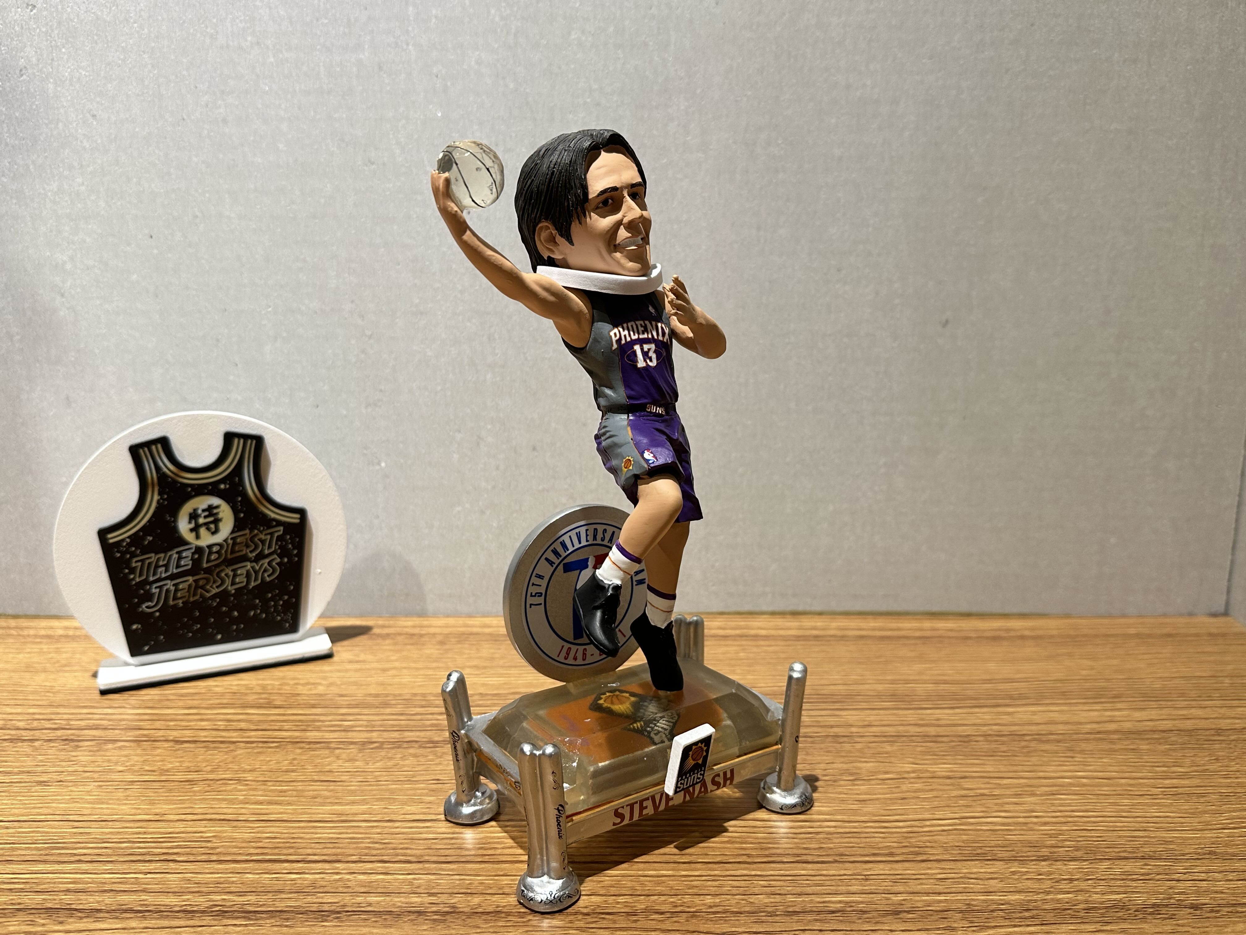 NBA公仔 Steve Nash Phoenix Suns 鳳凰城太陽 75周年紀念 七五大球星 奈許 公仔 Foco Bobblehead 搖頭娃娃 全新含盒裝