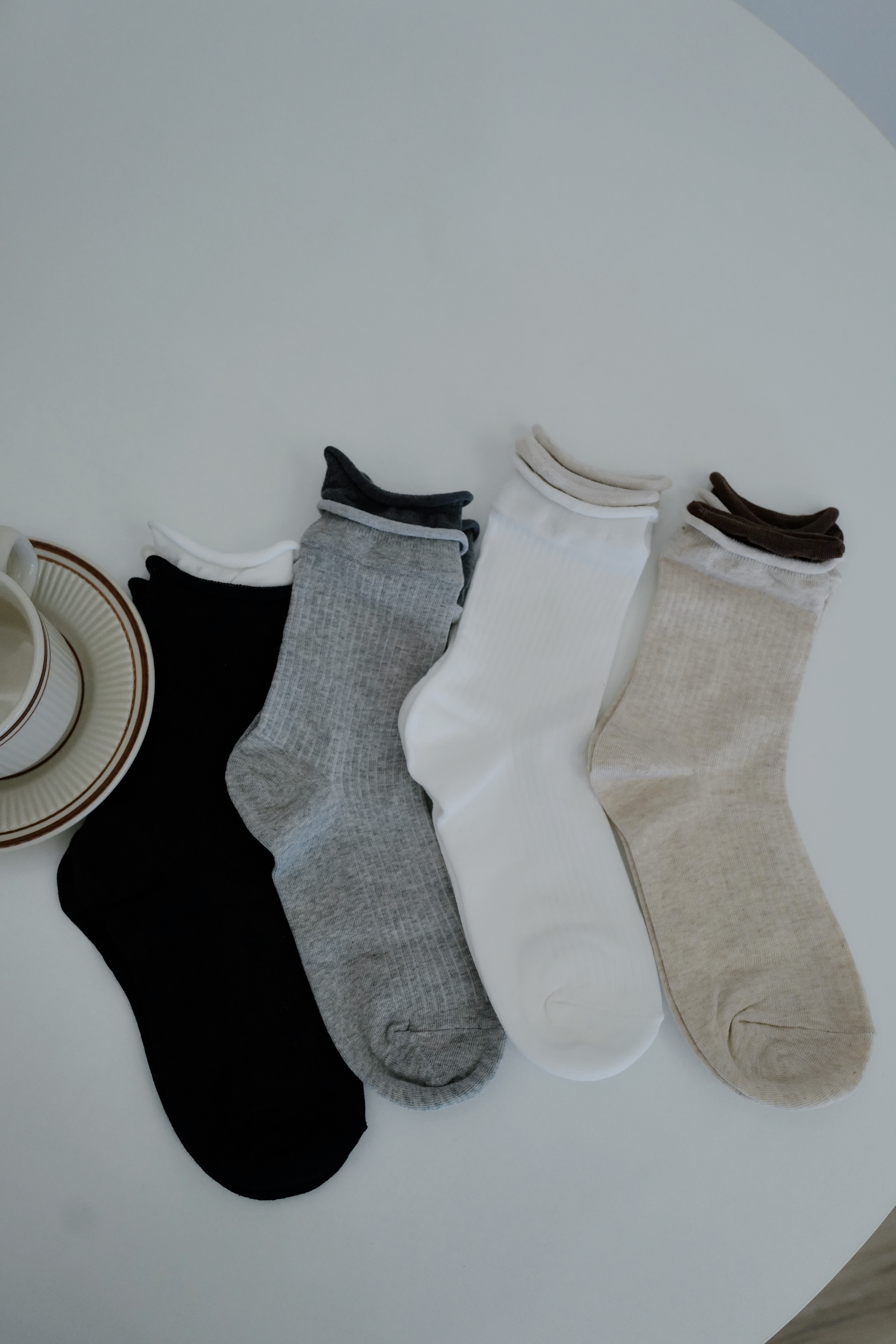 （現貨）假兩件捲邊襪 GK62 #Winnie清單