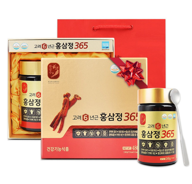 【預購】AKR092905 韓國 HanSamSu 365 升級版高麗紅參精 (240g*2樽)