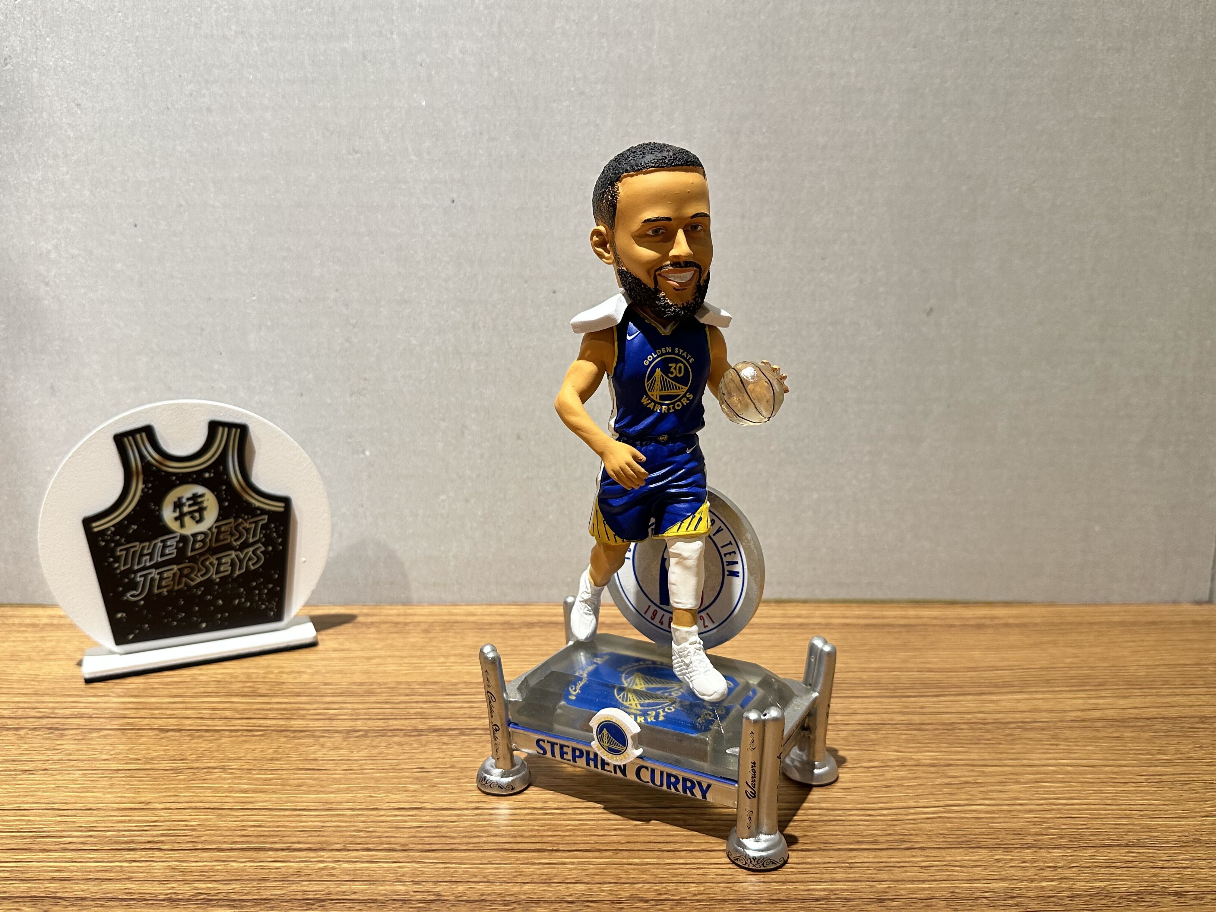 NBA公仔 Steph Curry Golden State Warriors 75th Anniversary 金州勇士 75周年 公仔 75大球星 Foco Bobblehead 搖頭娃娃 全新含盒裝