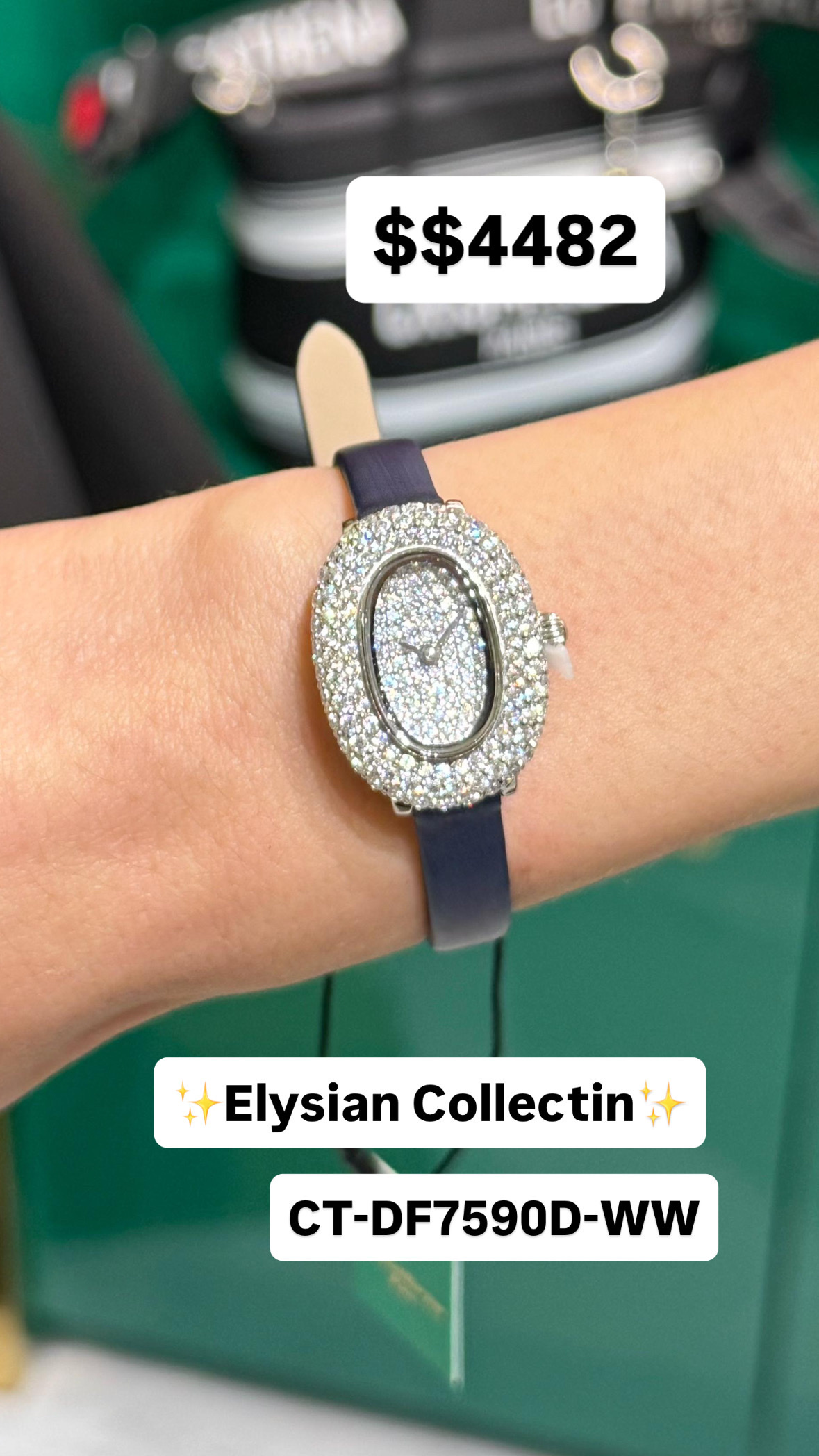 Crisathena Elysian Collection CT-DF7590D-WW 購買手表贈送表带（價值$880）-M