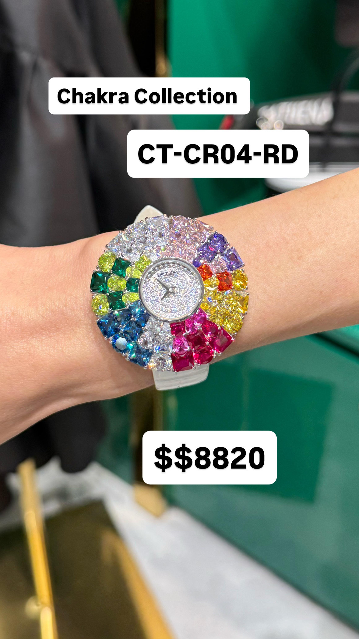 Crisathena Chakra Collection CT-CR04-RD 購買手表贈送表带（價值$1080）-M