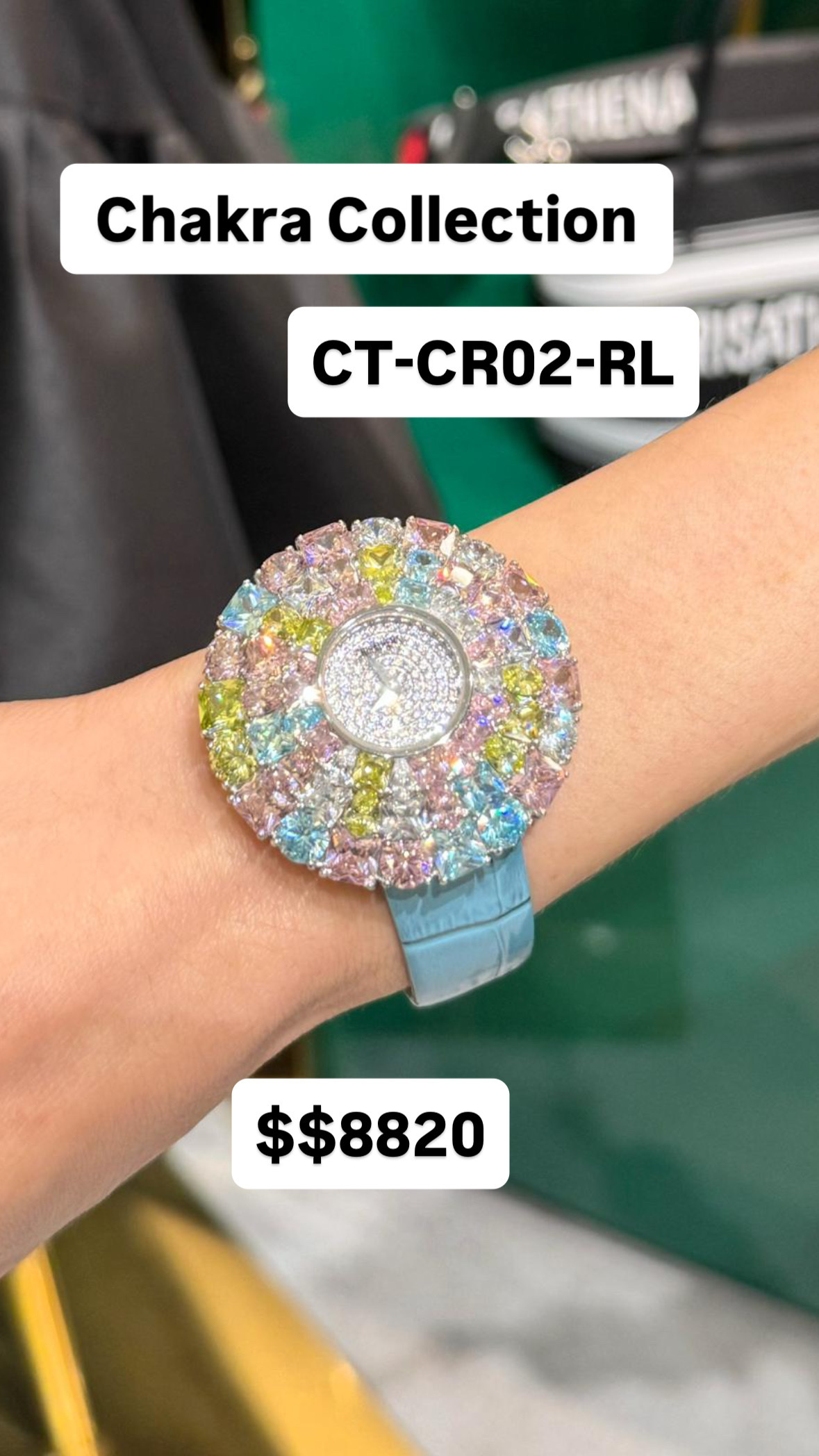 Crisathena Chakra Collection CT-CR02-RL 購買手表贈送表带（價值$1080）-M