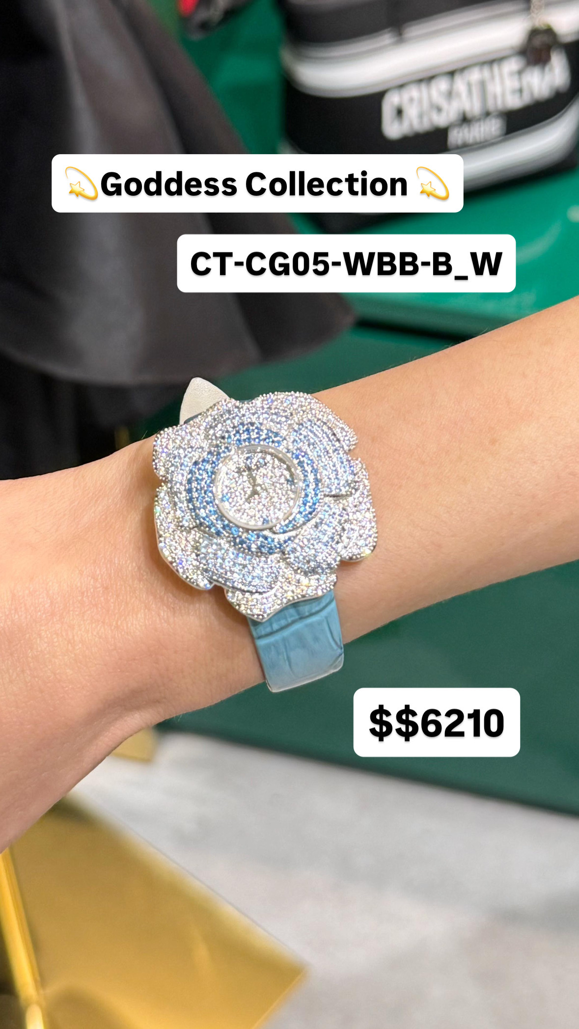 Crisathena Goddess Collection CT-CG05-WBB-B_W 購買手表贈送表带（價值$880）-M