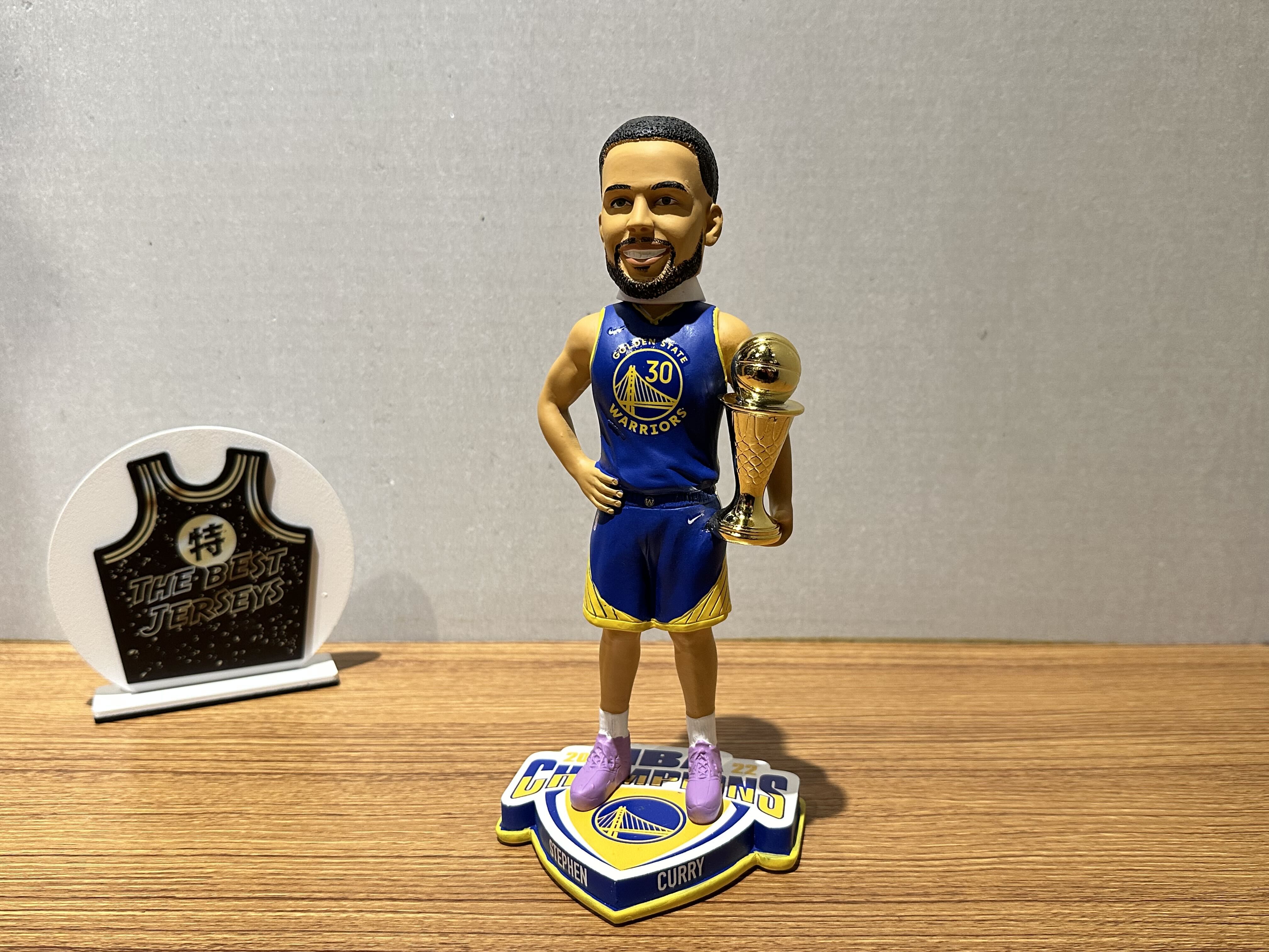 NBA公仔 Stephen Curry Golden State Warriors 金州勇士 冠軍公仔 最有價值球員 紫鞋 柯瑞 Foco Bobblehead 搖頭娃娃 全新含盒裝