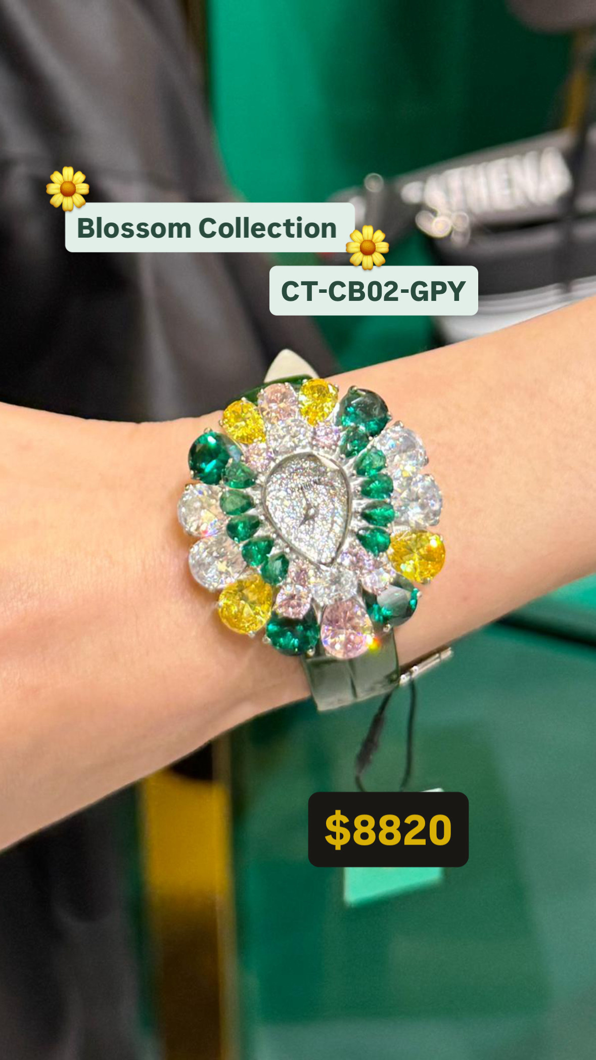 Crisathena Blossom Collection CT-CB02-GPY 購買手表贈送表带（價值$1088）-M